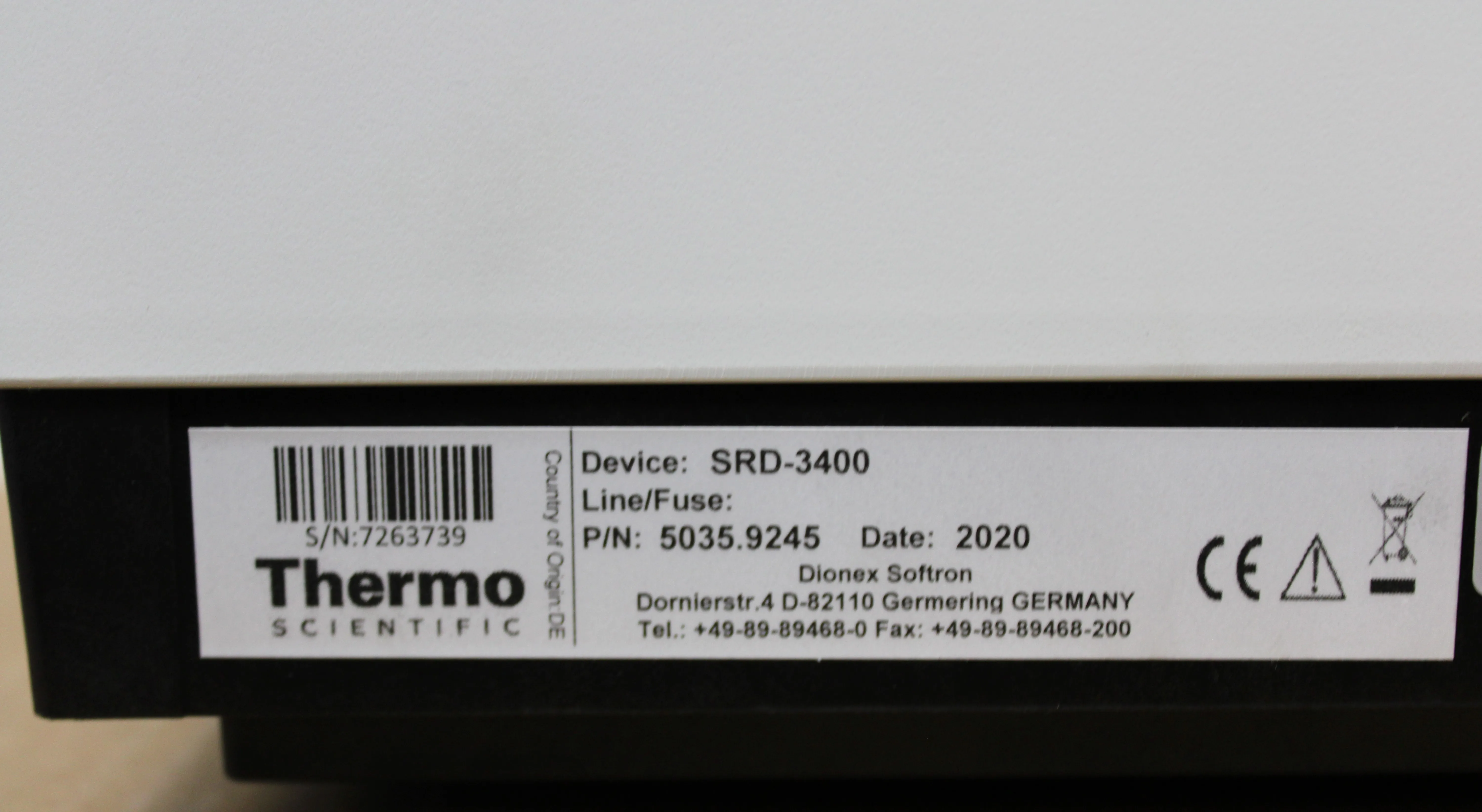 Thermo Scientific Dionex SRD-3400 Solvent Racks with Degassers for UltiMate 3000 Pumps SRD-3400