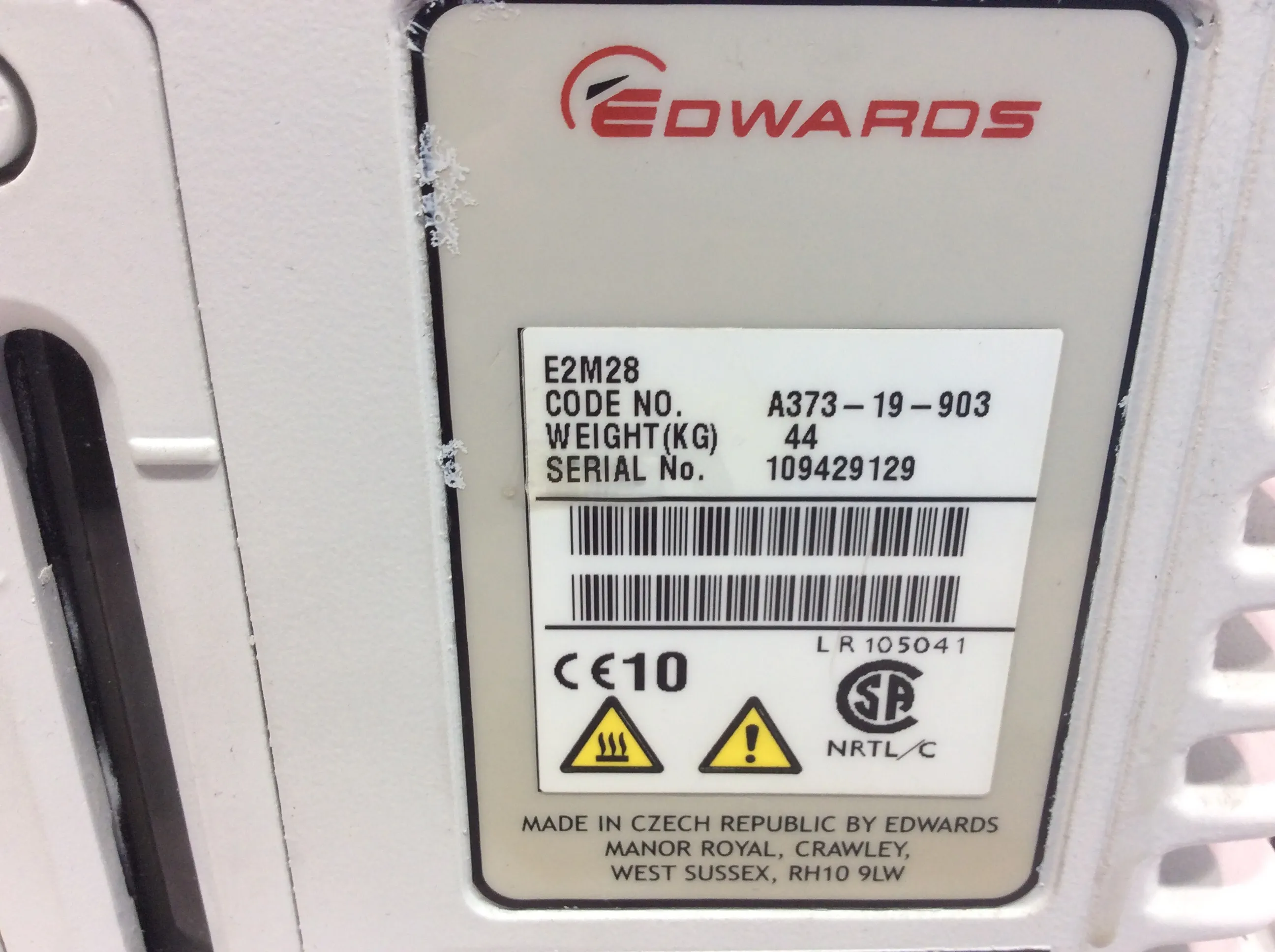 Edwards E2M28 Rotary Vane Dual Stage Vacuum Pump - 230V