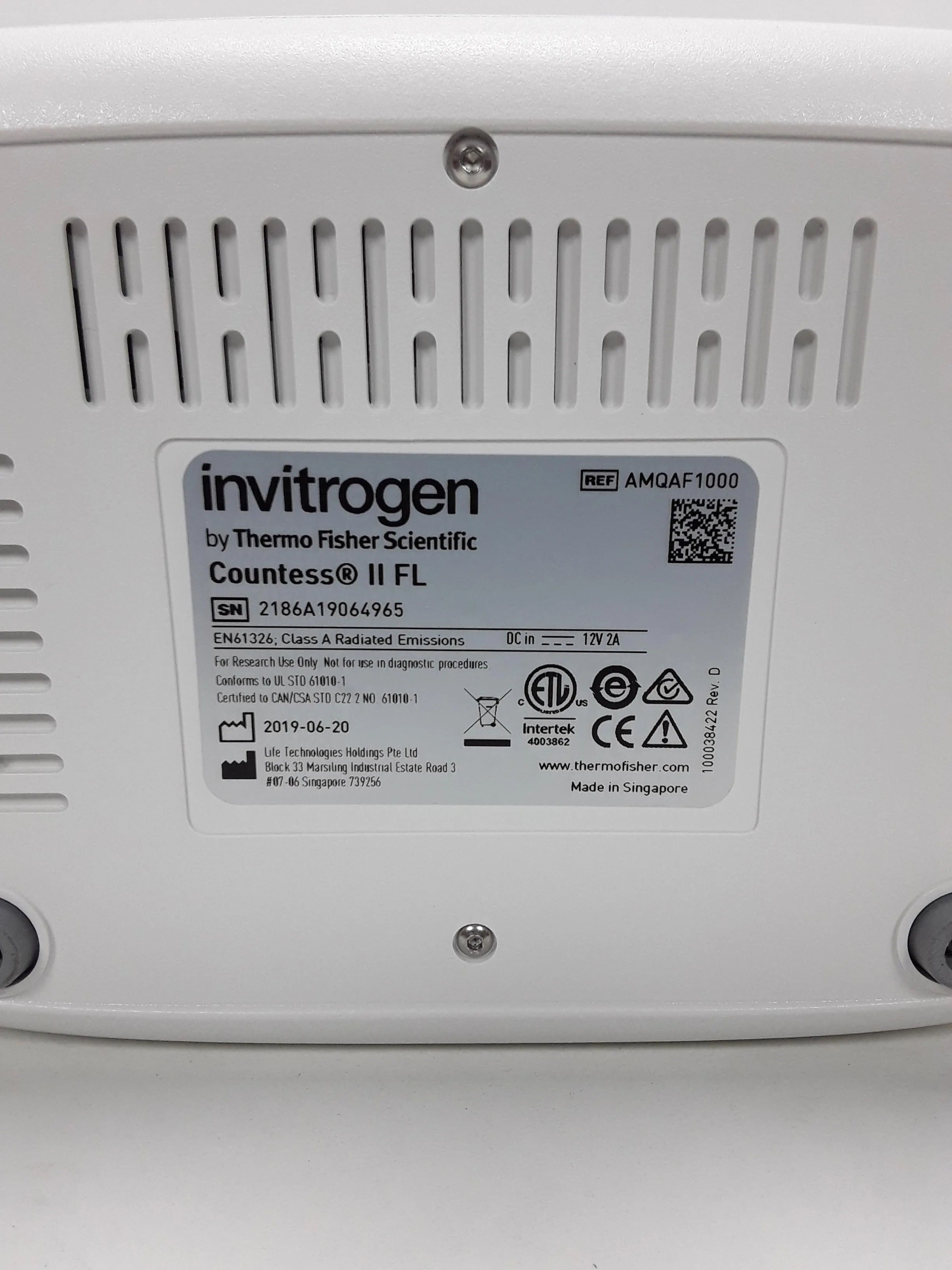 Invitrogen Countess II FL AMQAF1000 Cell Counter