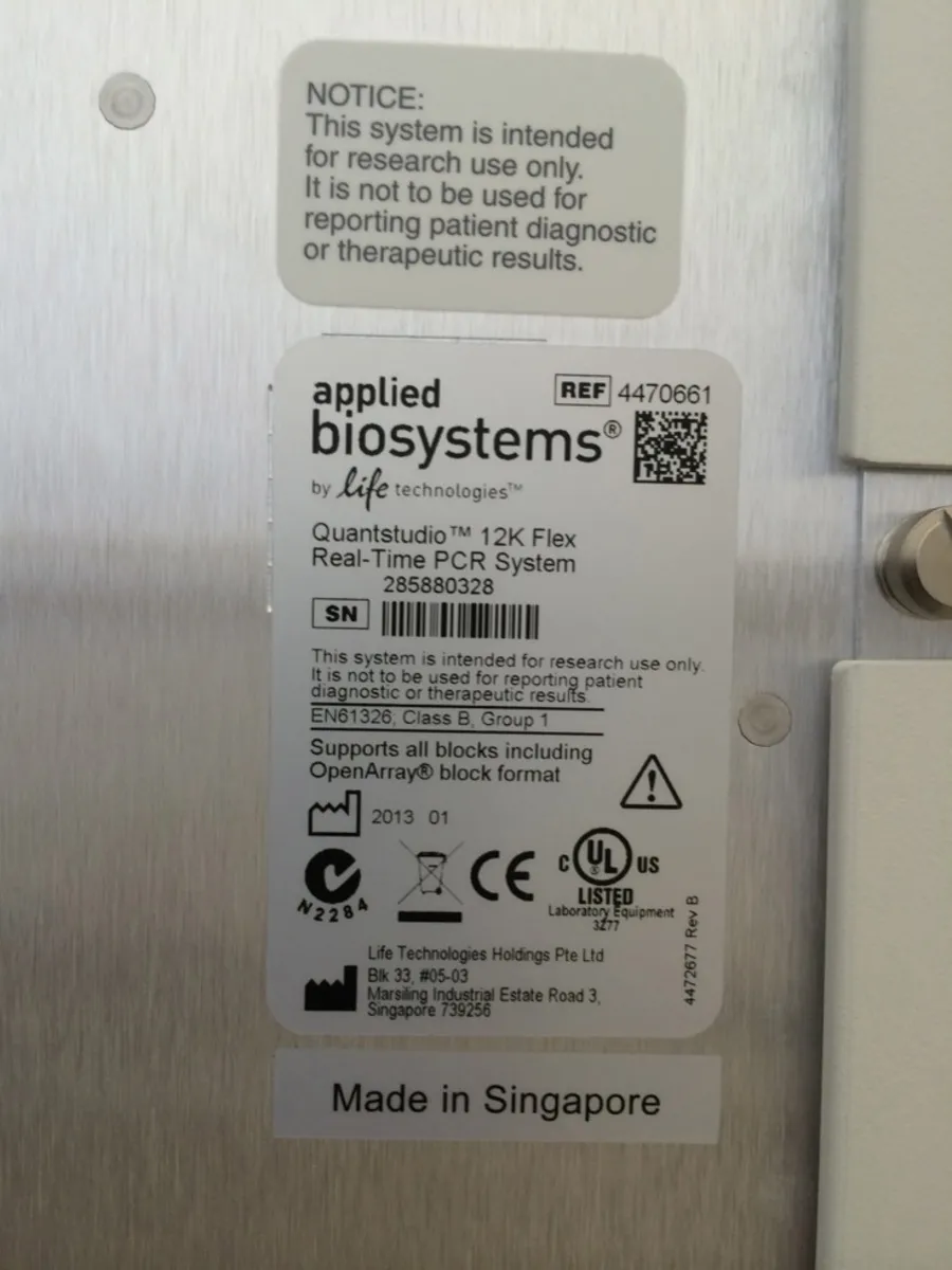 Applied Biosystems QuantStudio 12K Flex 384 Well Real Time PCR Used Laboratory Equipment