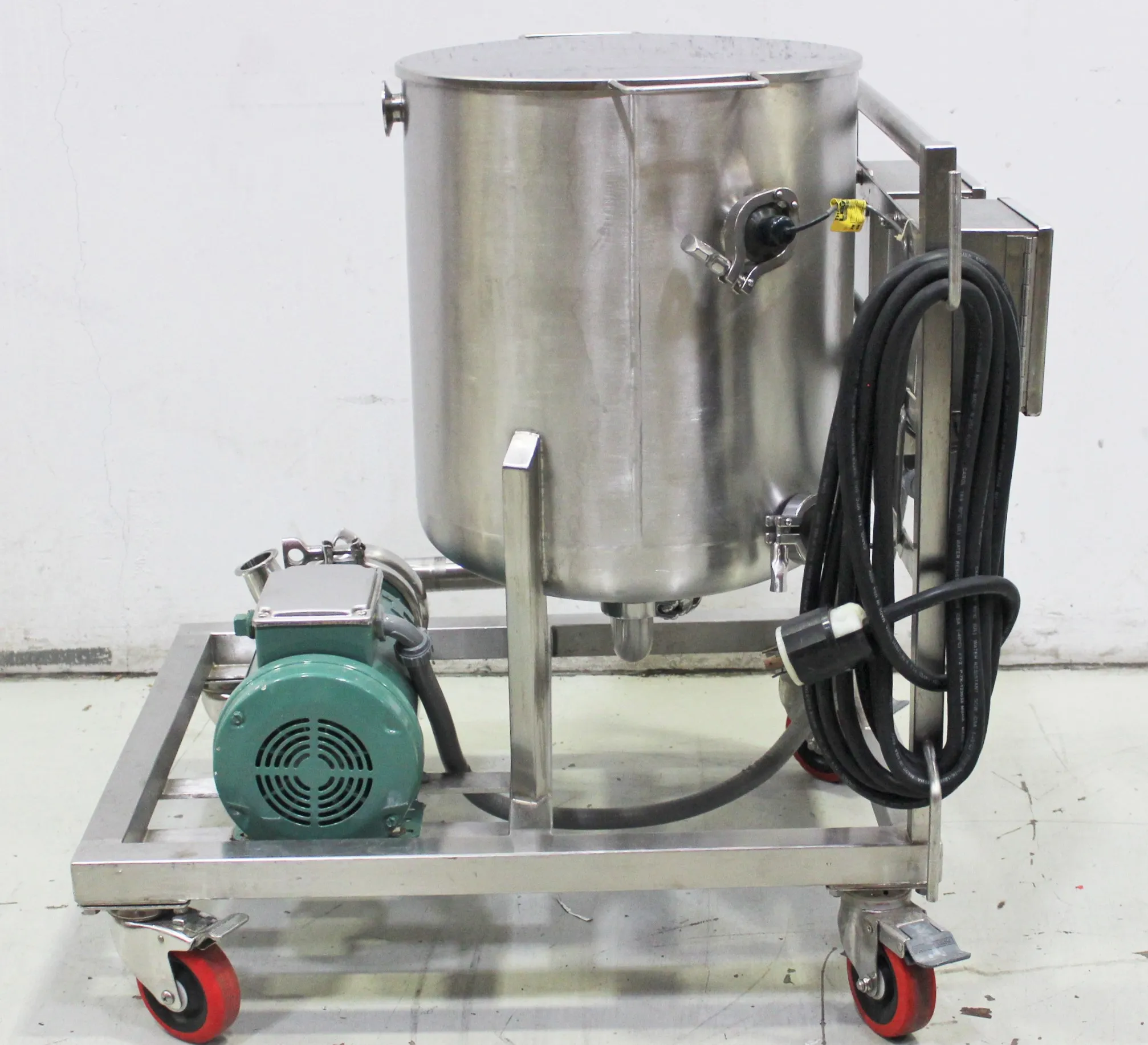 CIP Skid with Baldor 2HP Motor: Efficient and Portable Cleaning Solution