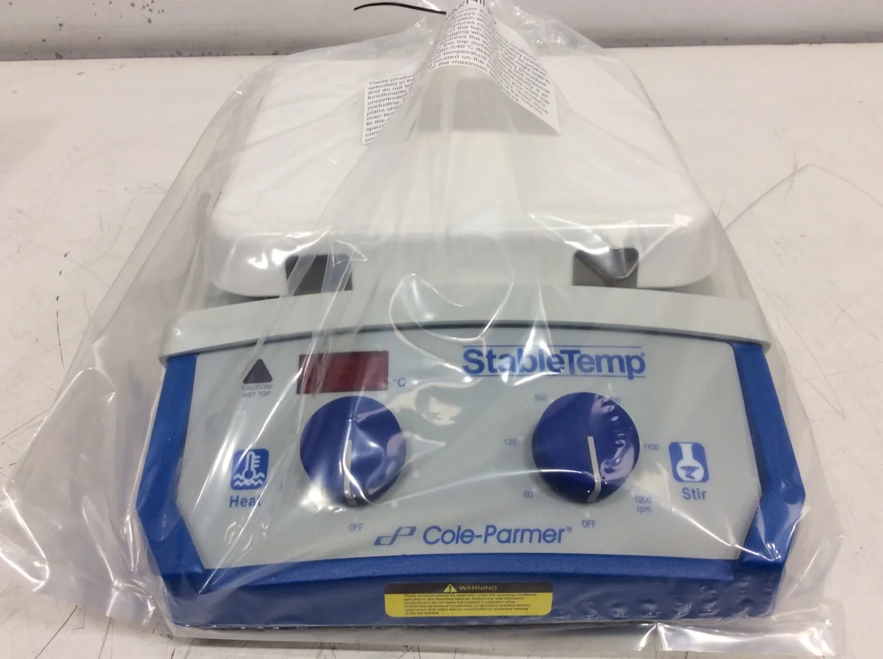 Cole Parmer StableTemp Cat. 03407-10 Heated Stir Plate, New other