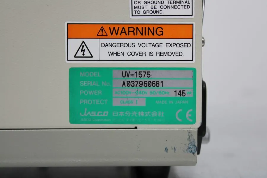 Jasco UV-1575 Intelligent UV/VIS Detector