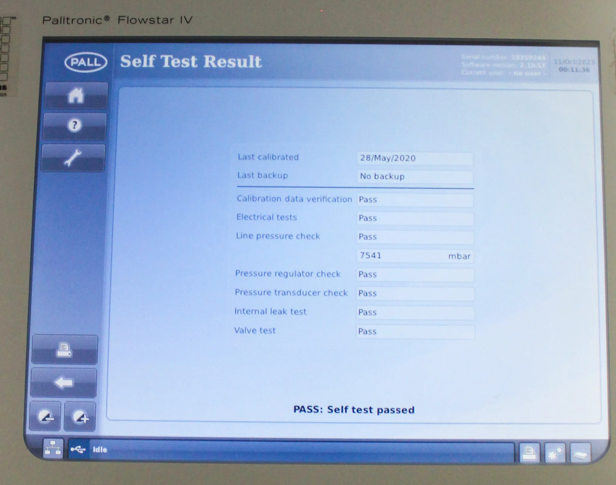 Pall PALL Palltronic Flowstar IV FFS04R Density Meter with 30-Day Warranty and 100% Parts and Labor