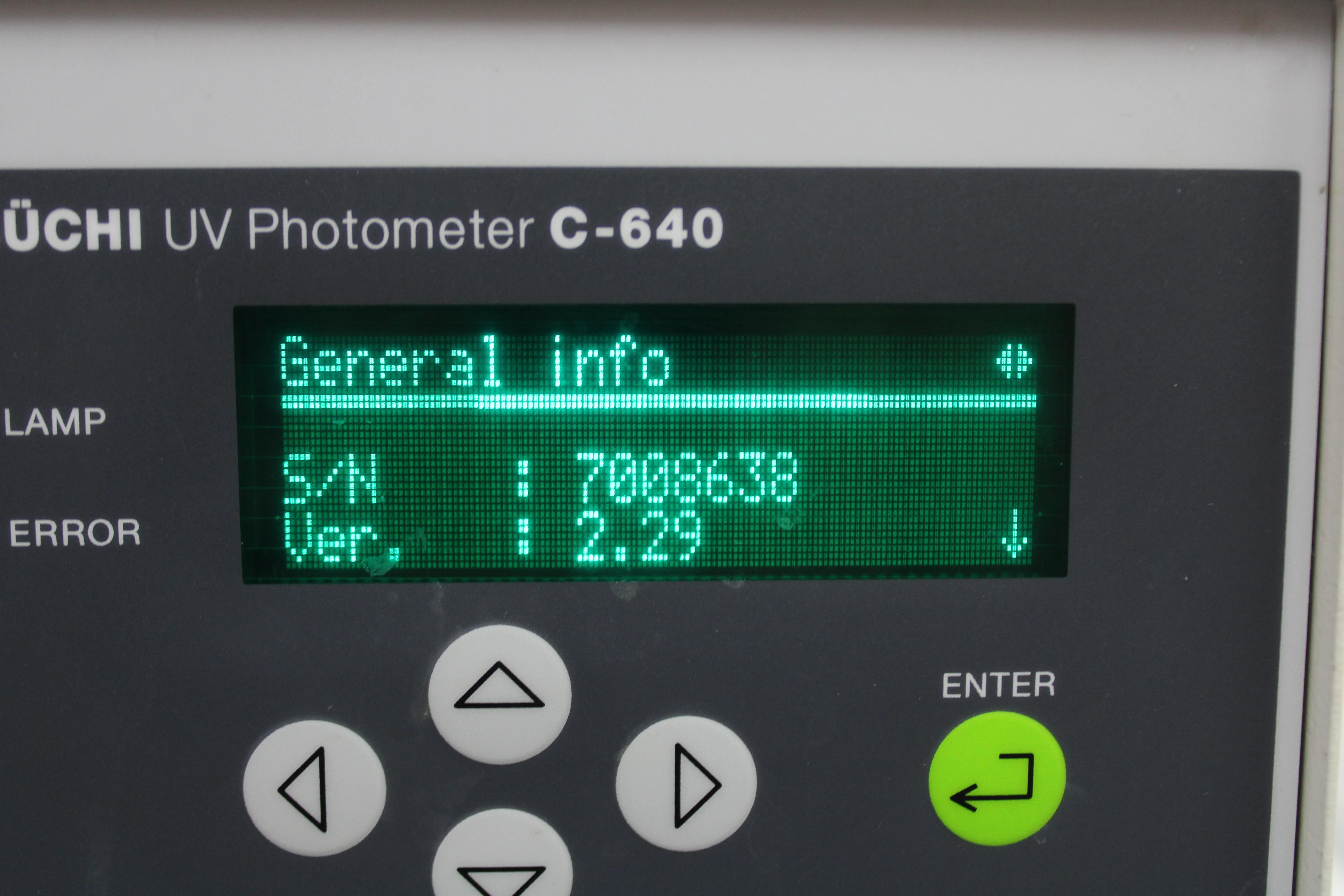 BUCHI UV Photometer C-640 Detector