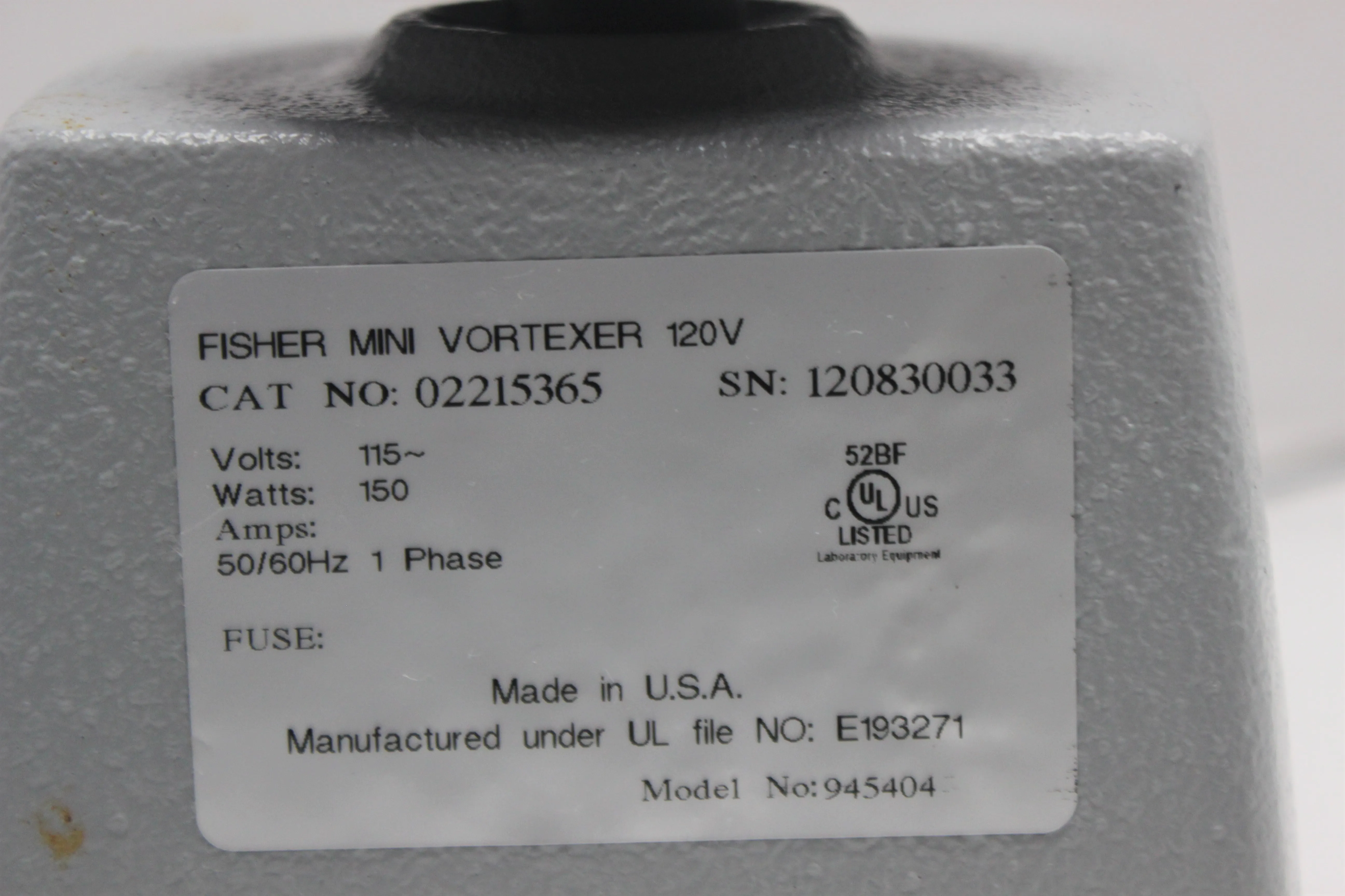 Fisher Scientific Mini Vortexer 02215365