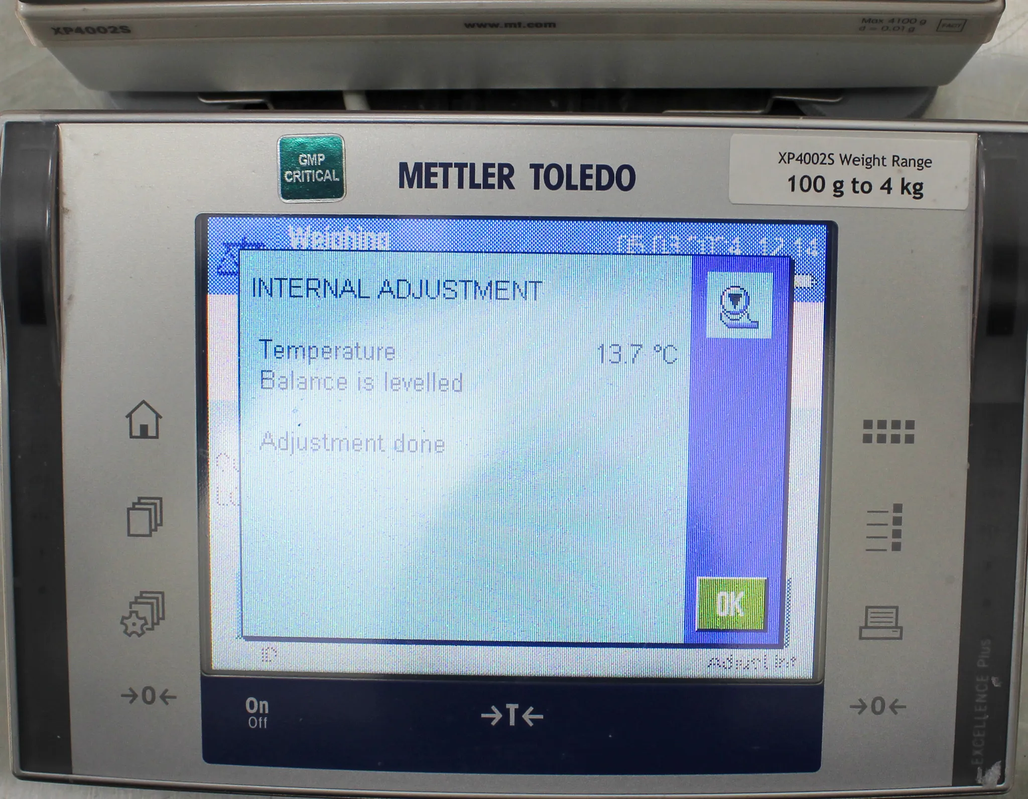 Mettler Toledo Excellence Plus XP Precision Balance model: XP4002S