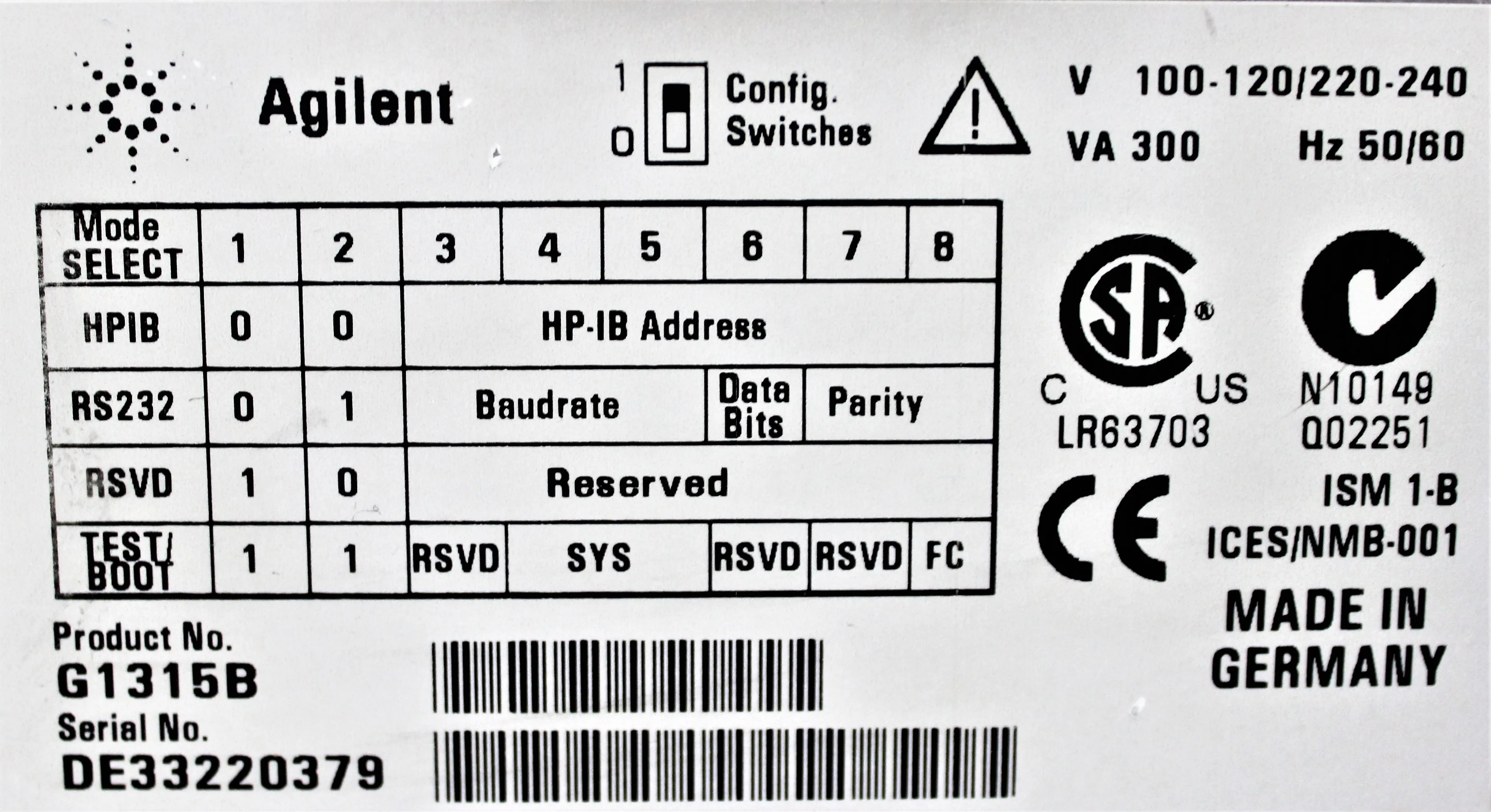 Agilent 1100 HPLC Series HPLC System