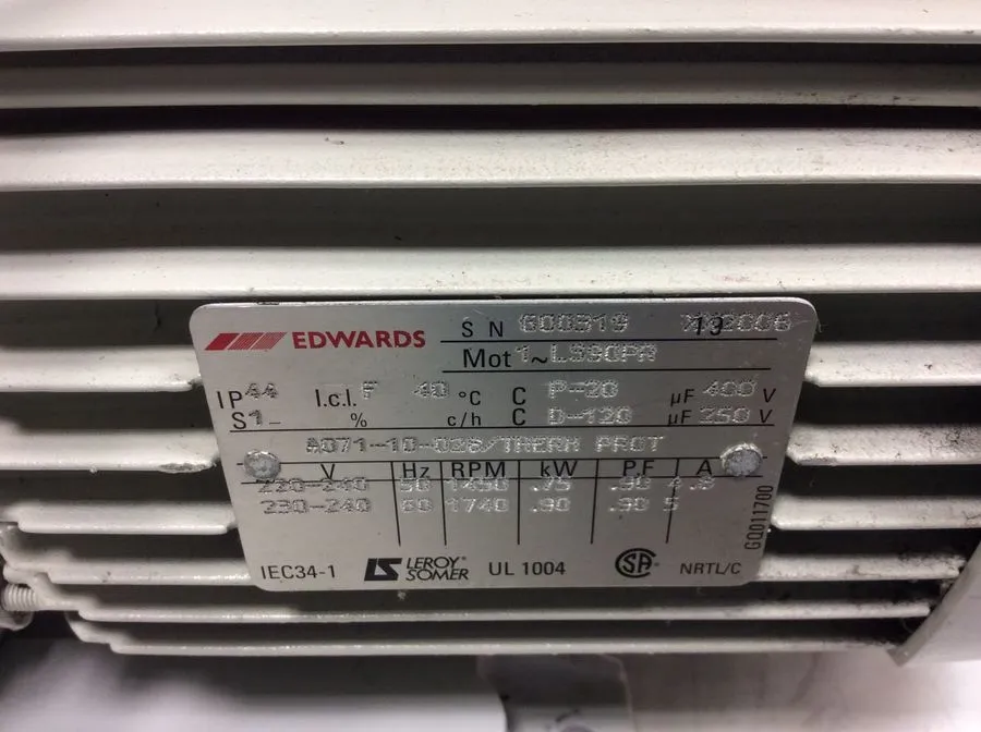 Edwards E2M30 Dual Stage Rotary Vane Vacuum Pump - Used Laboratory Equipment