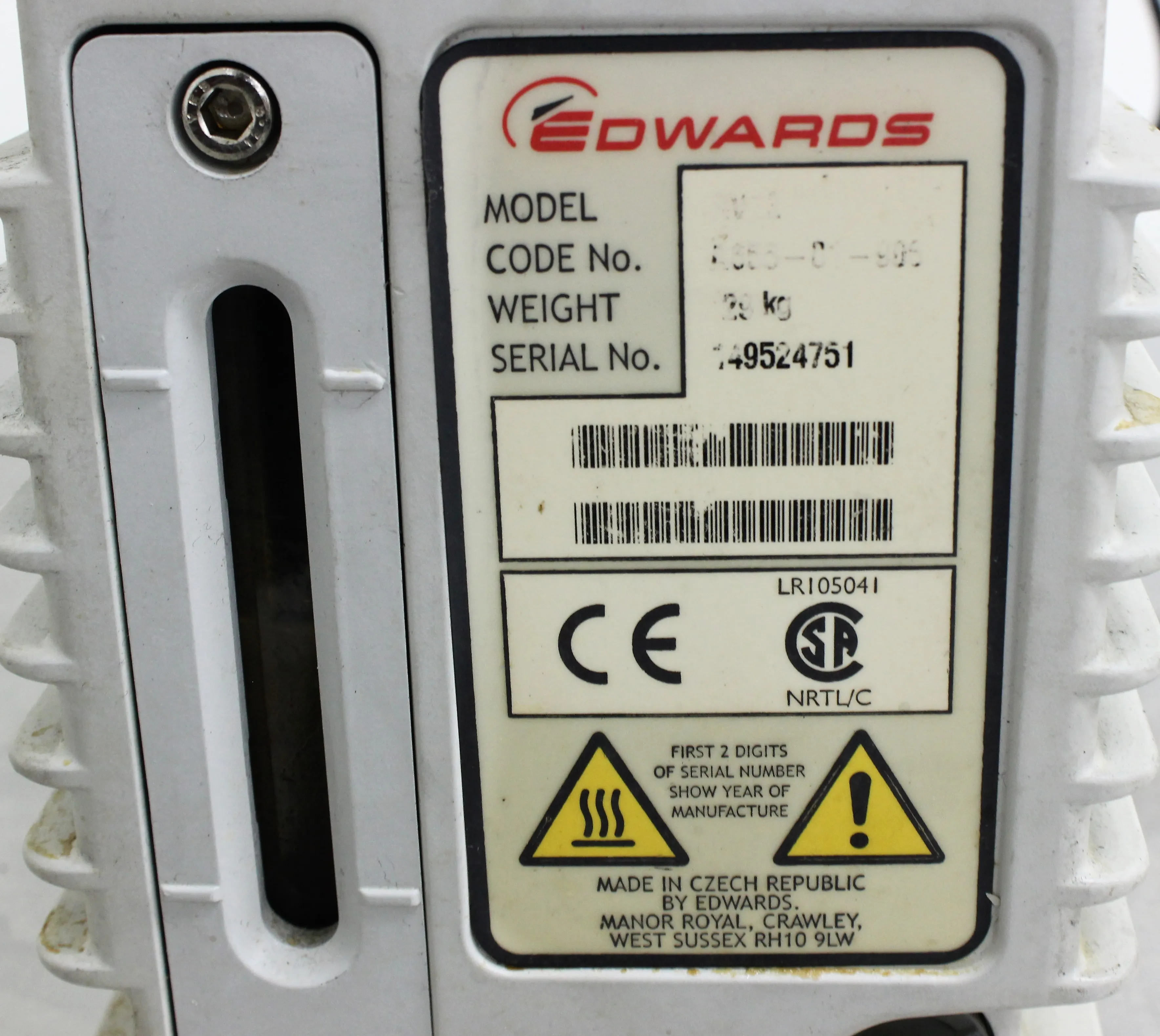 Edwards RV12 Vacuum Pump