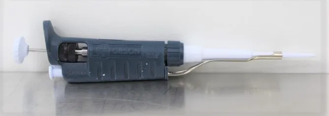 Gilson Pipetman Classic One Channel Pipette P20 F123600 Liquid Handling Pipettor Unit - Used