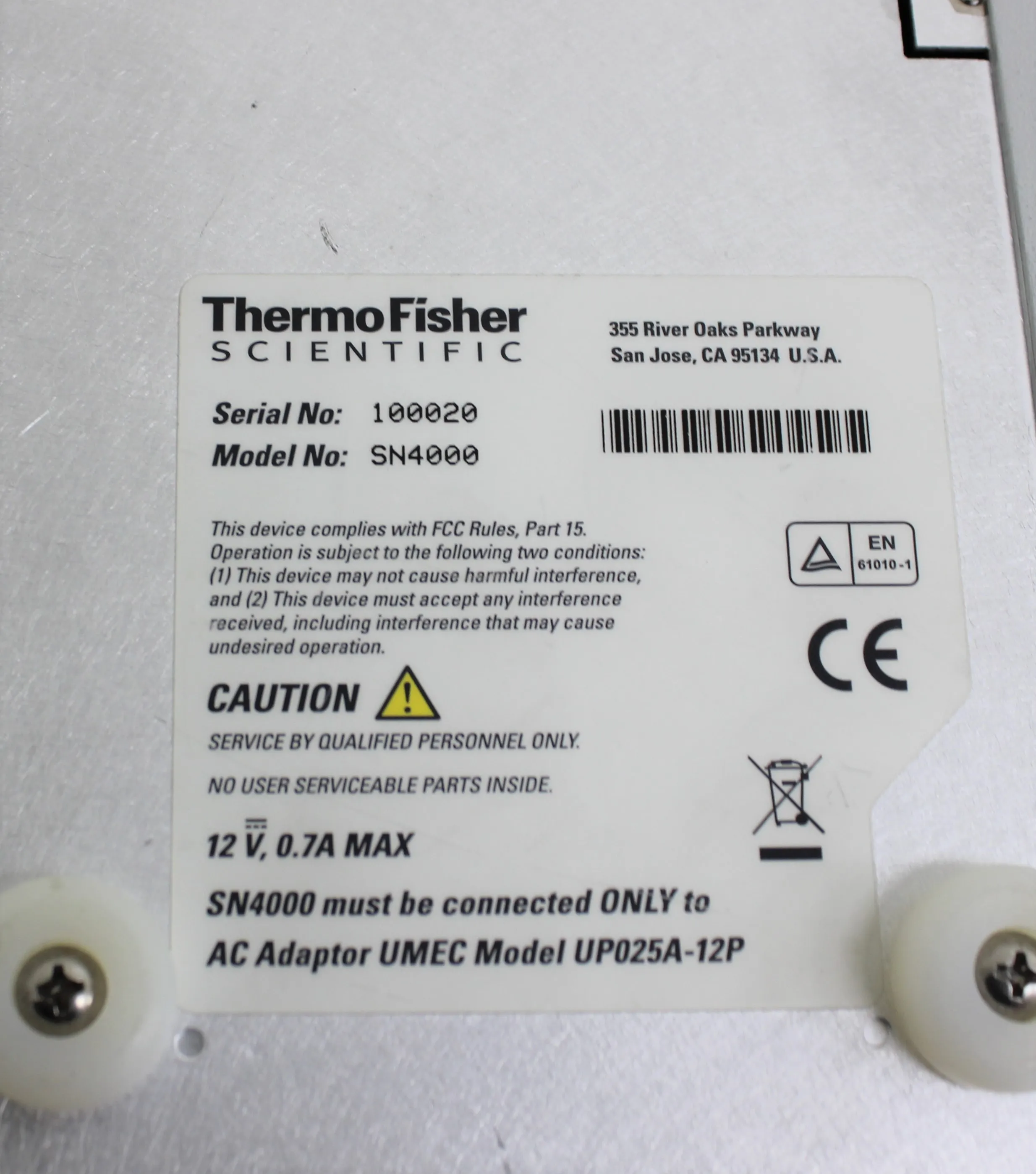 Thermo Fisher Scientific SN4000 Controller