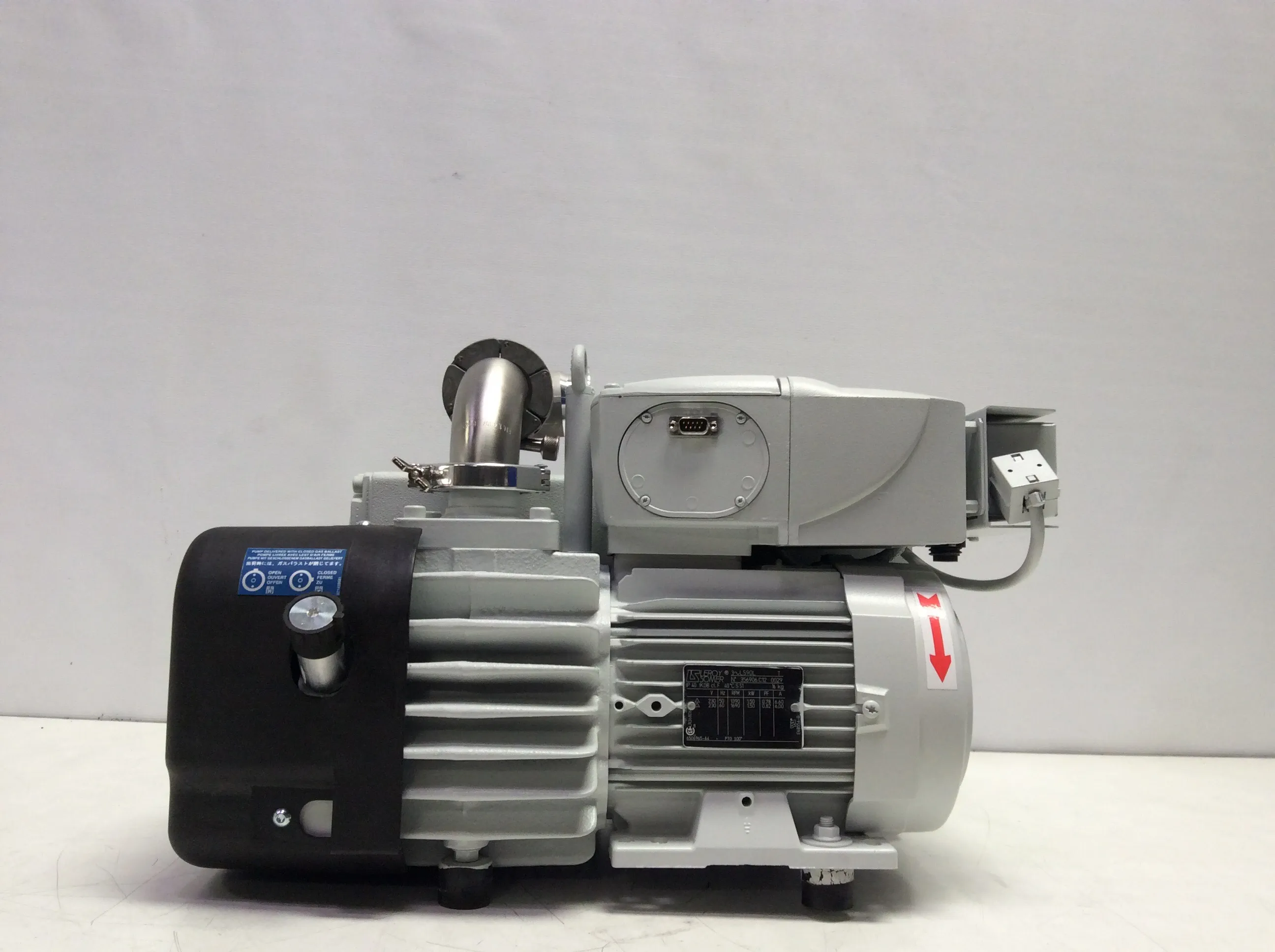 Used Sogevac SV65 BI FC Vacuum Pump with 1.1 Torr Ultimate Pressure - Working Condition