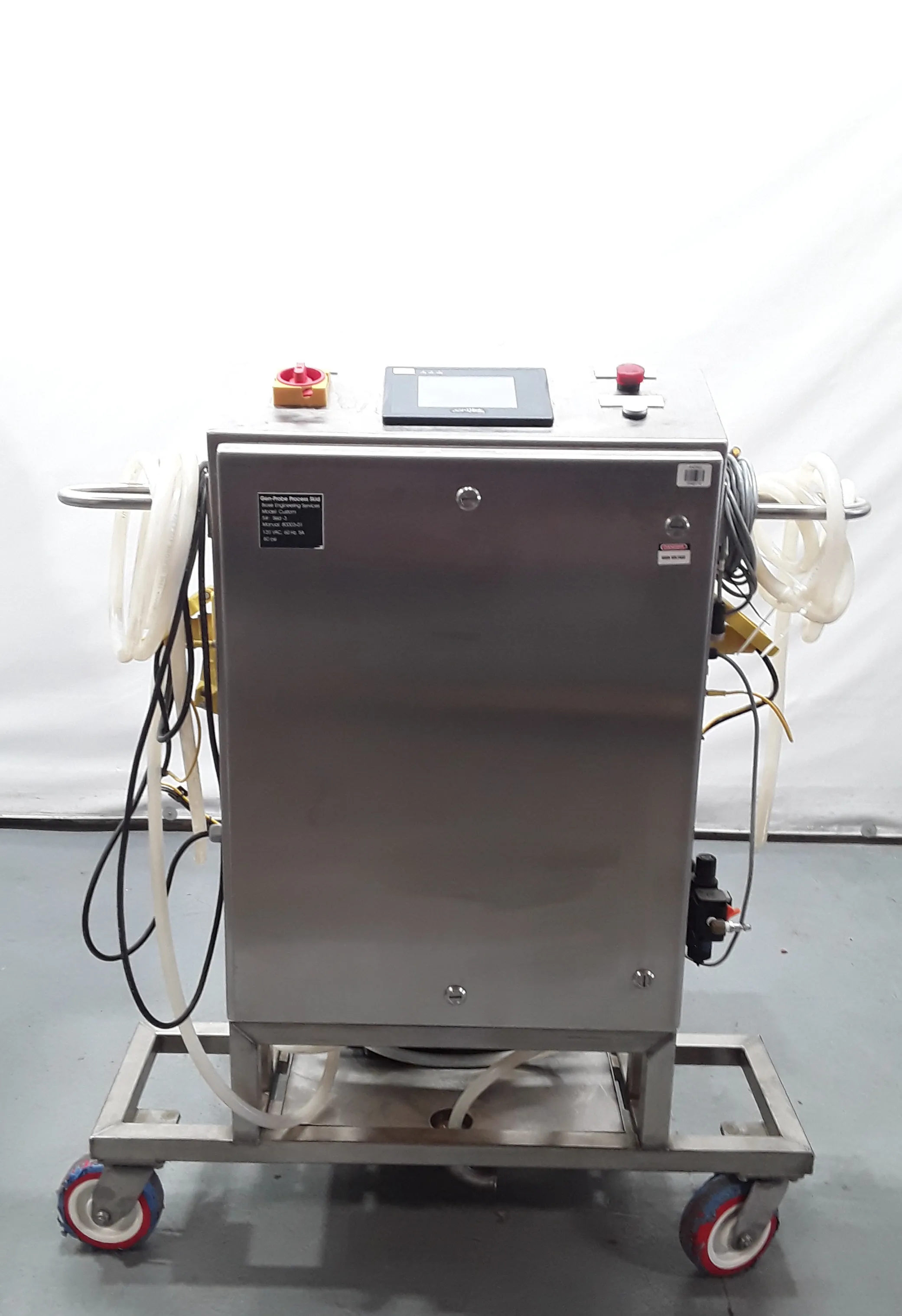 Gen-Probe Custom Fill Process Skid with Watson Marlow 621 DI-R Pump