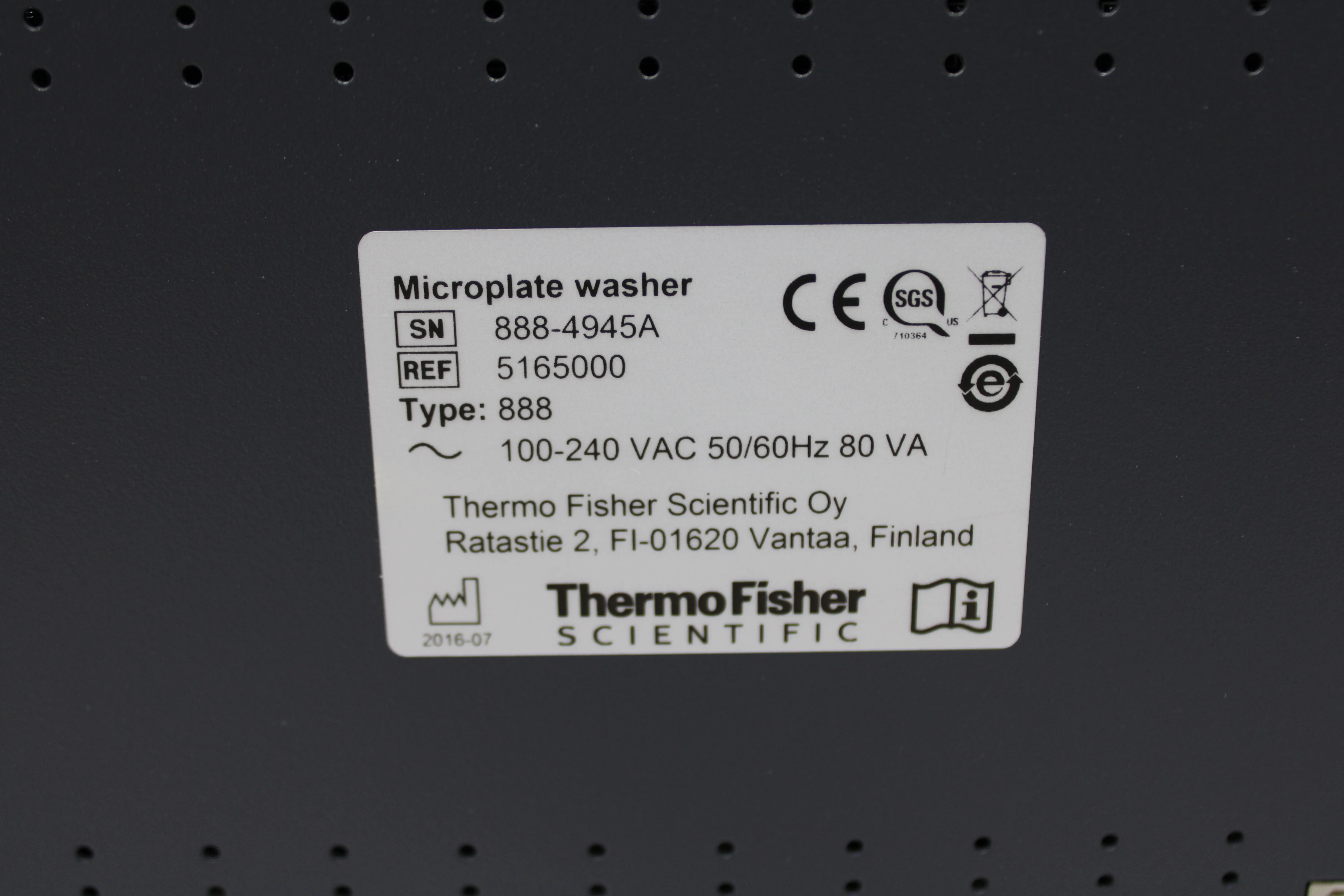 Thermo Scientific Wellwash Microplate Washer REF: 5165000