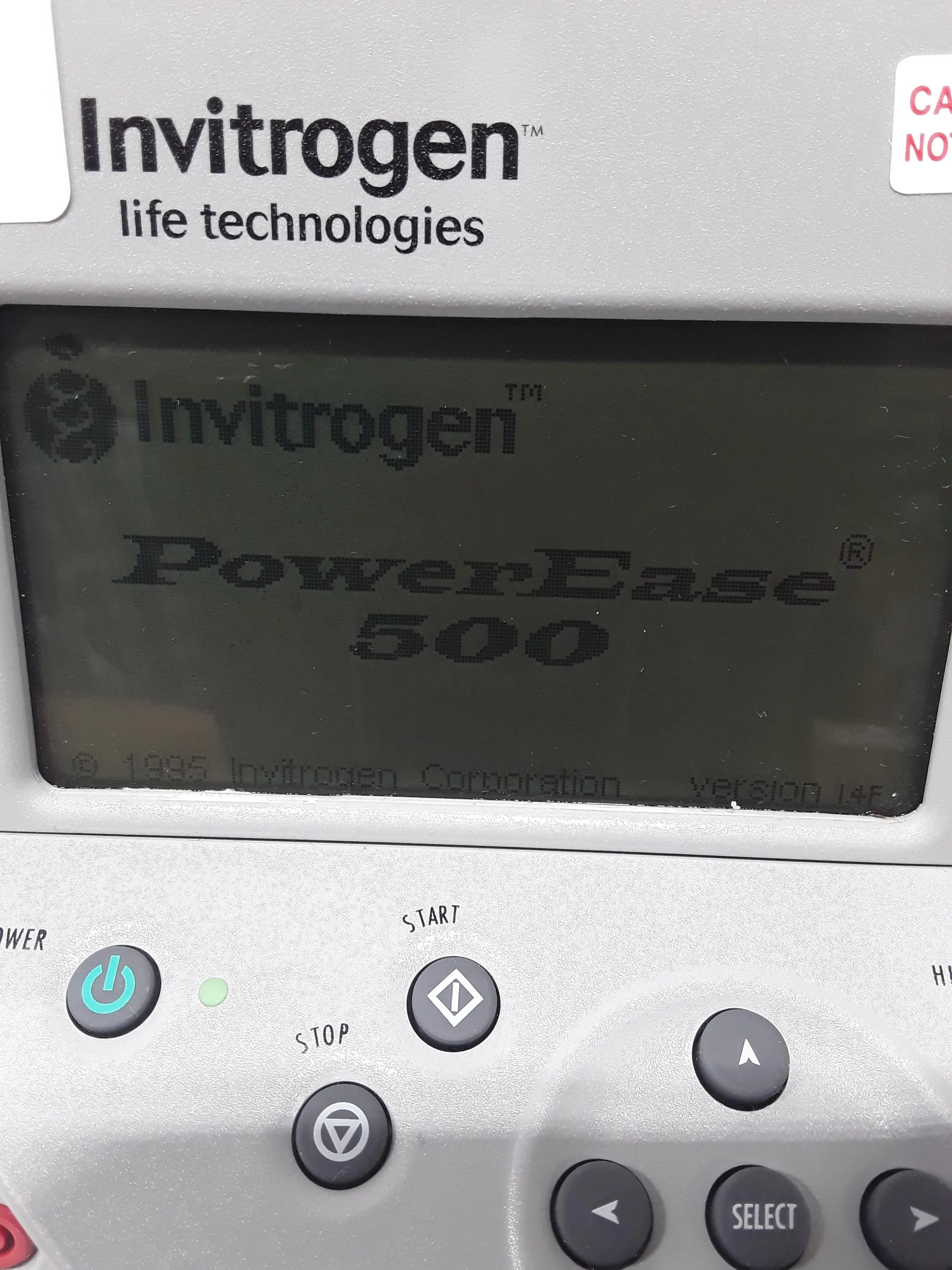 Invitrogen PowerEase 500 Power Supply for Gel Electrophoresis