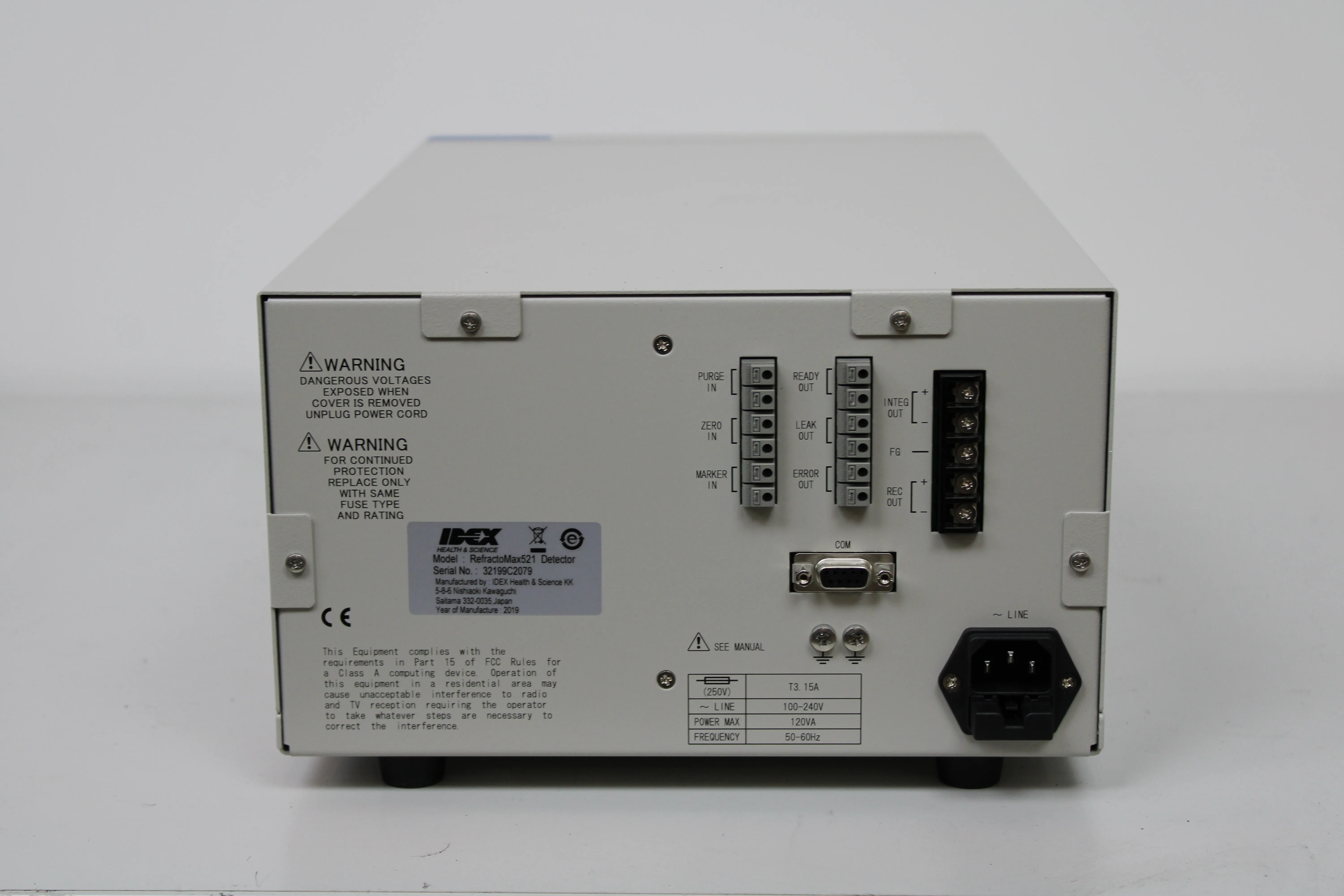 IDEX RefractoMax521 Detector