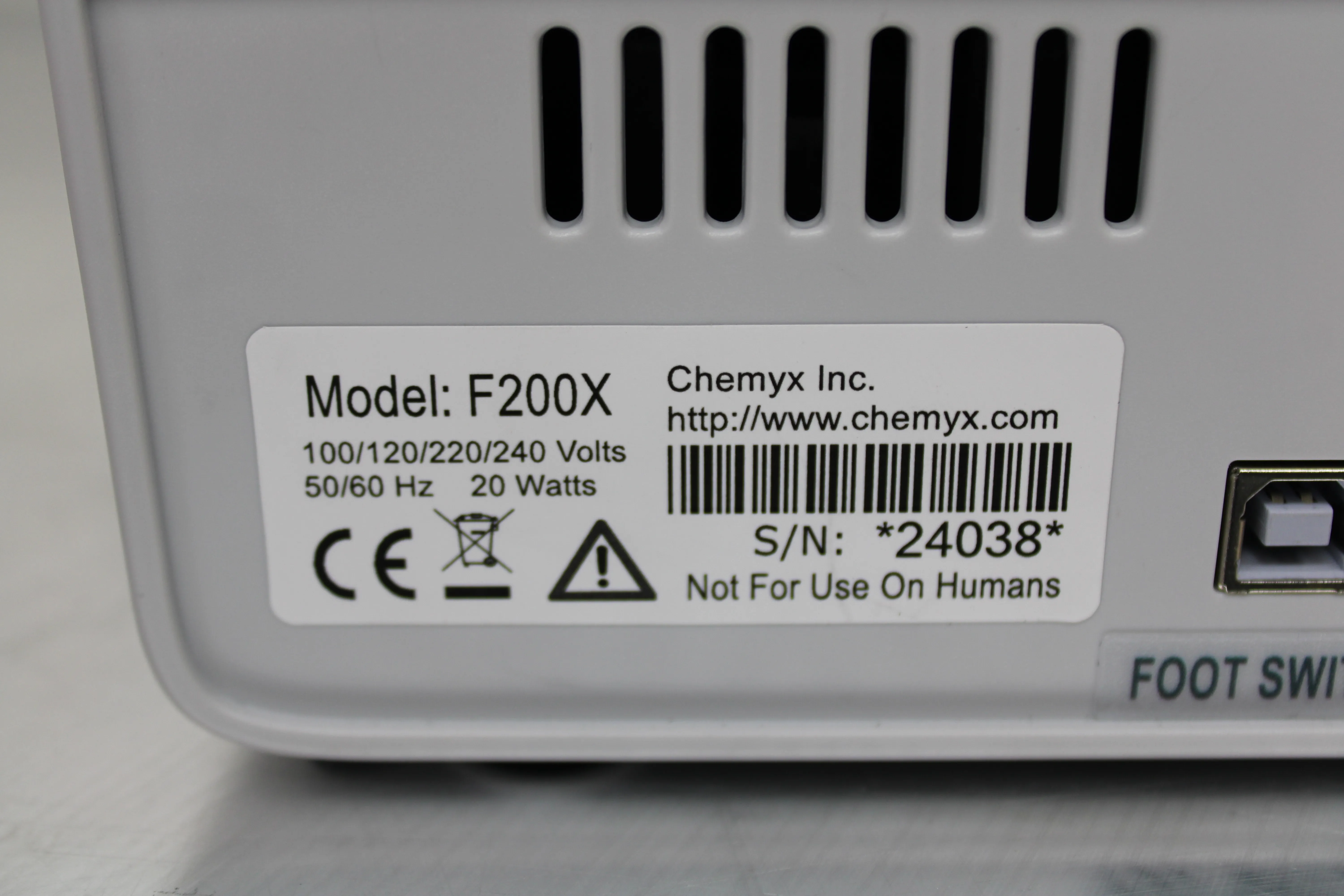 Chemyx Syringe Pump F200X Dual-Channel Infusion and Withdrawal Modular Syringe Pump