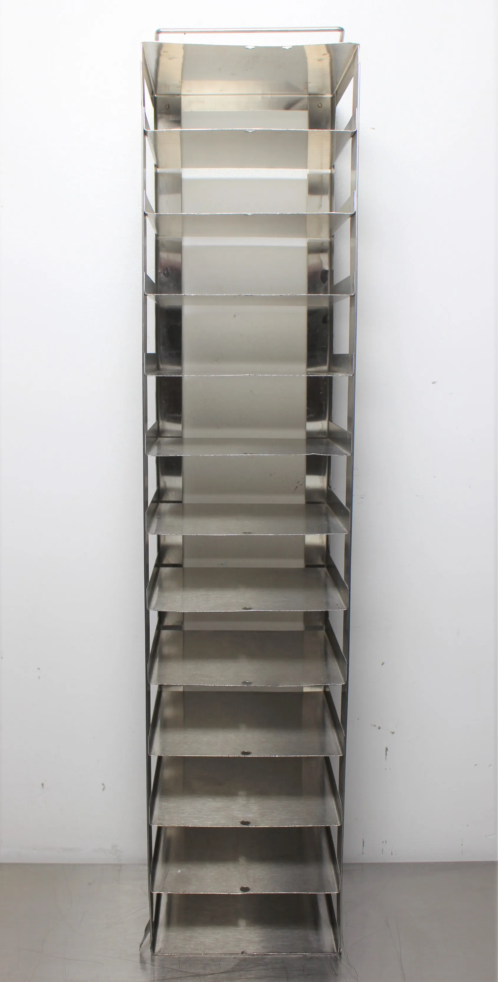 Stainless Steel 12-Compartment Cold Freezer Rack