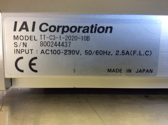 IAI Corporation Table Top TT Model TT-C3-I-2020-10B Robot Arm