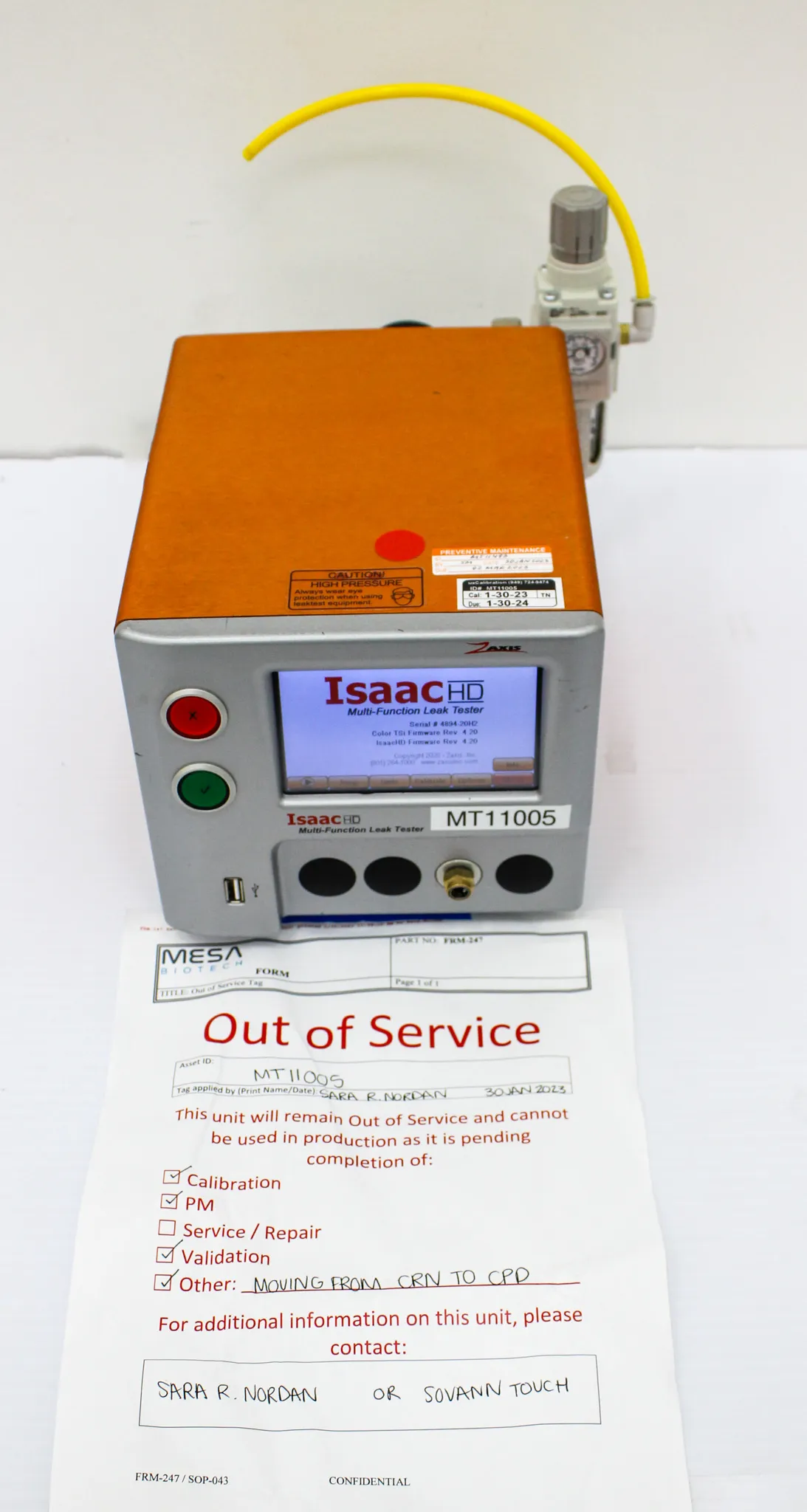 Isaac HD Multi-Function Leak Tester / CPD by Isaac HD - REUZEit West Coast US - R