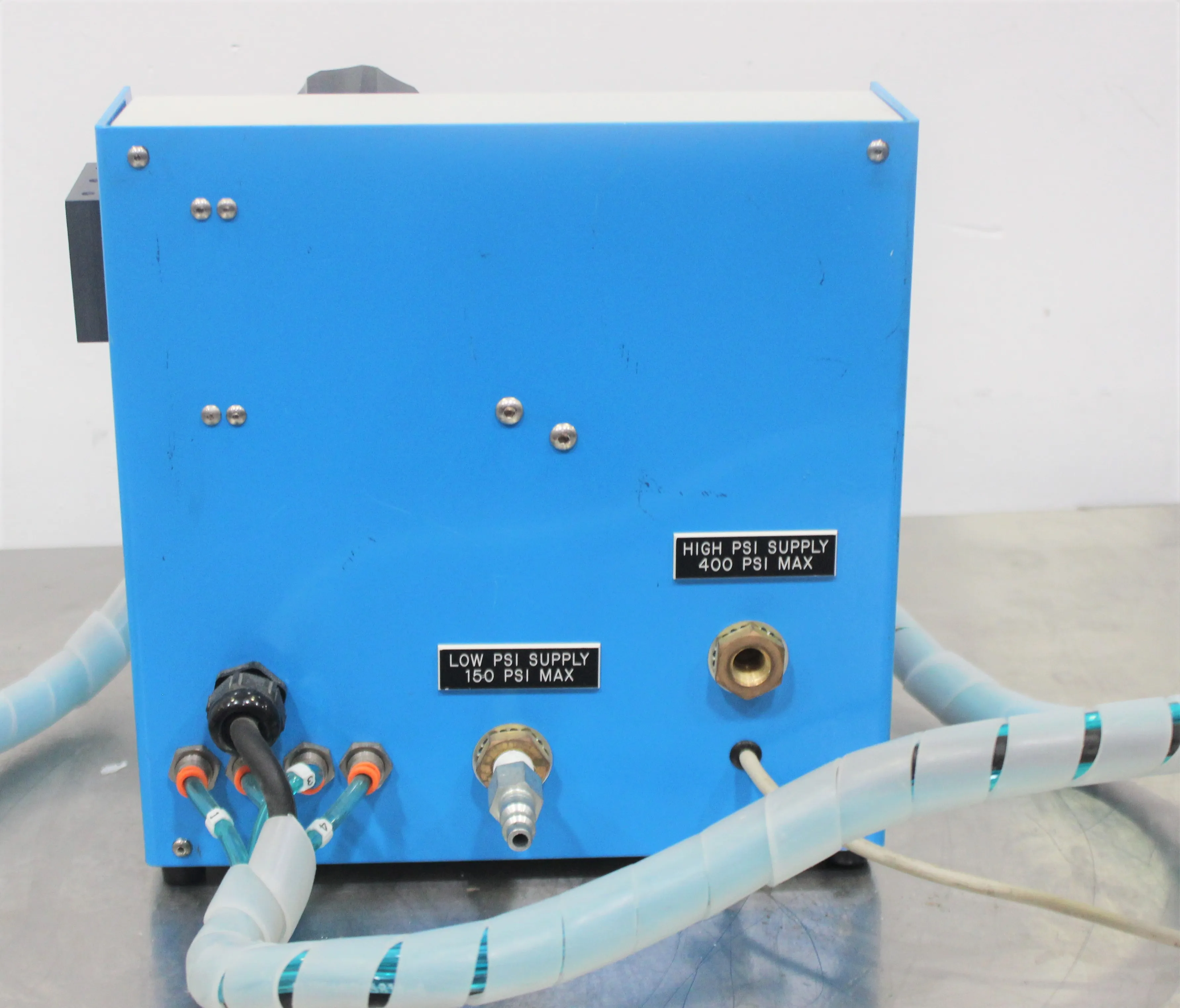 Used Laboratory Pressure Air Box with PSI Tronix Gauge and Power Supply