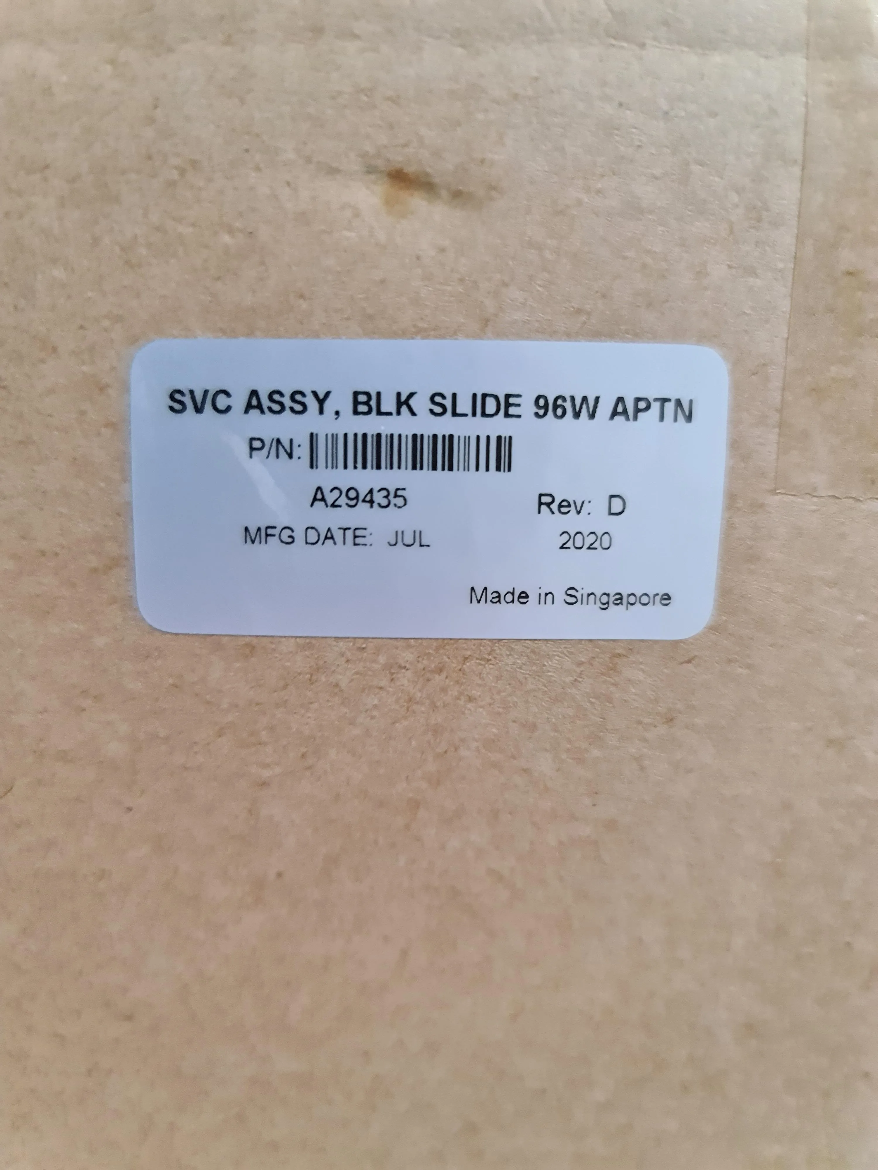 Applied Biosystems A29435 Service Assembly Block Slide 96W APTN Molecular Biology Equipment