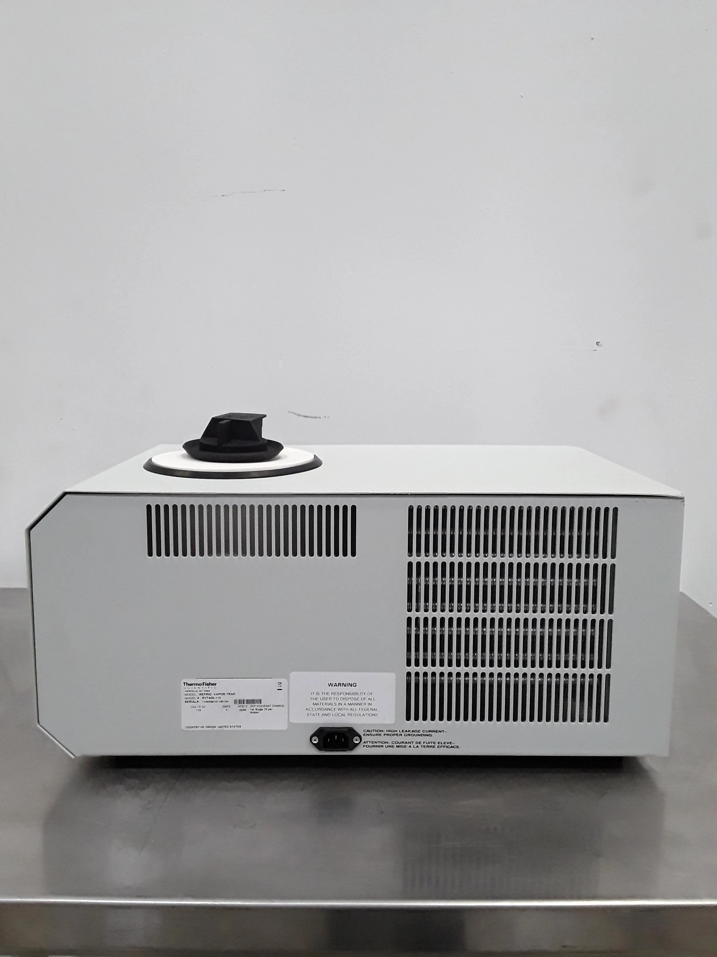 Thermo Fisher RVT400-115 Speed Vac Refrigerated Vapor Trap 4L Capacity Used Laboratory Equipment