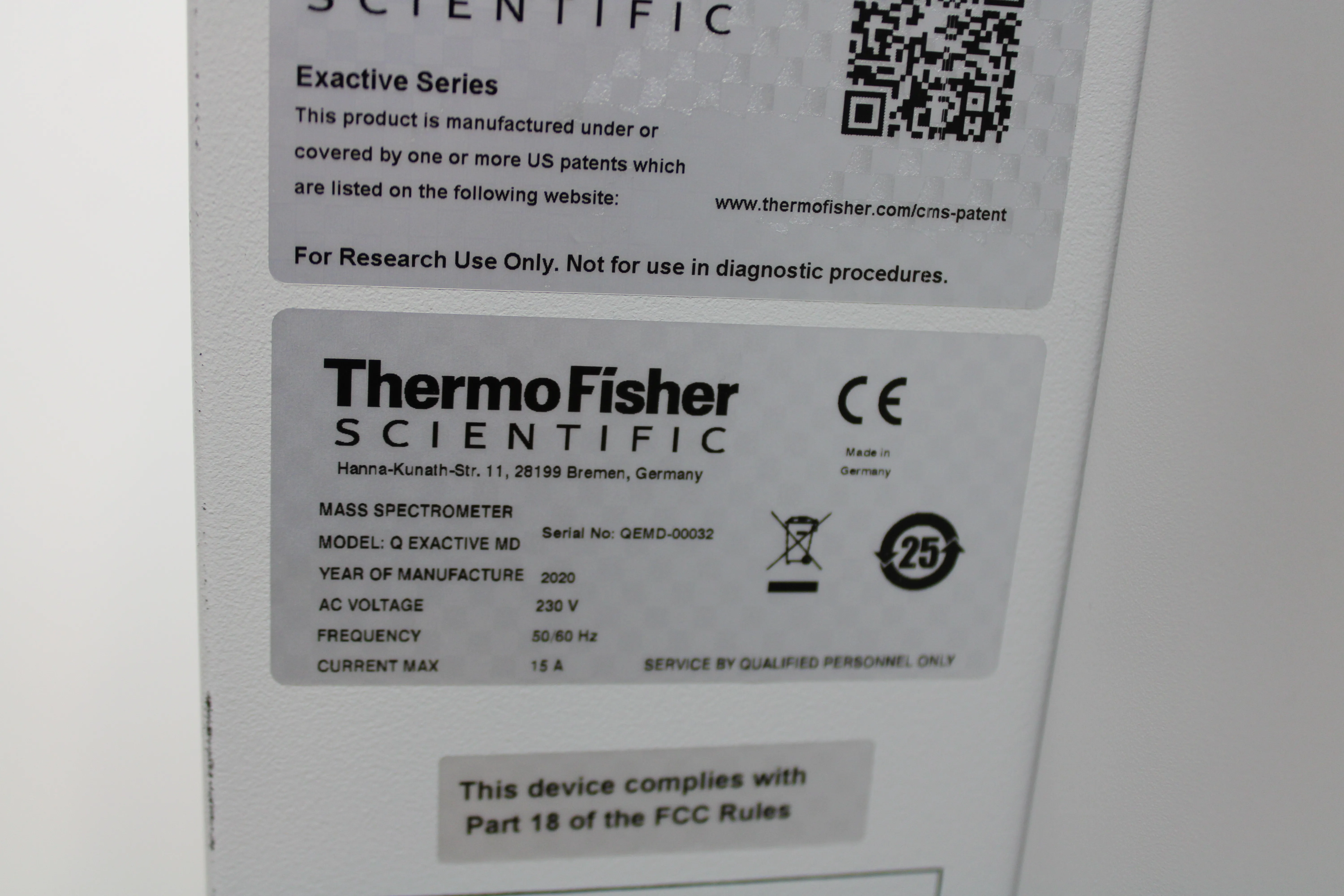 Thermo Fisher Scientific Q Exactive MD Mass Spectrometer