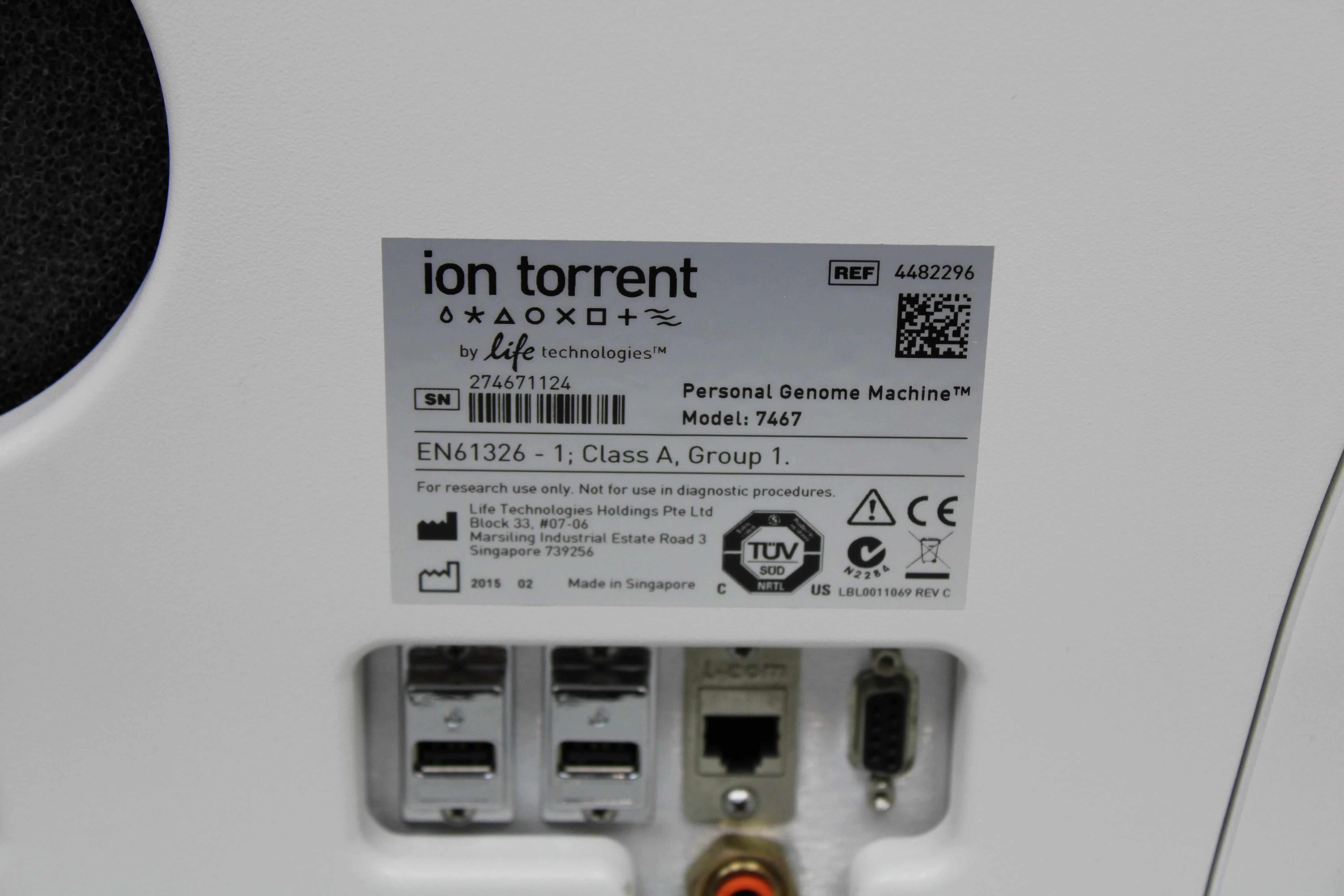 Ion Torrent Personal Genome Machine DNA Sequencer