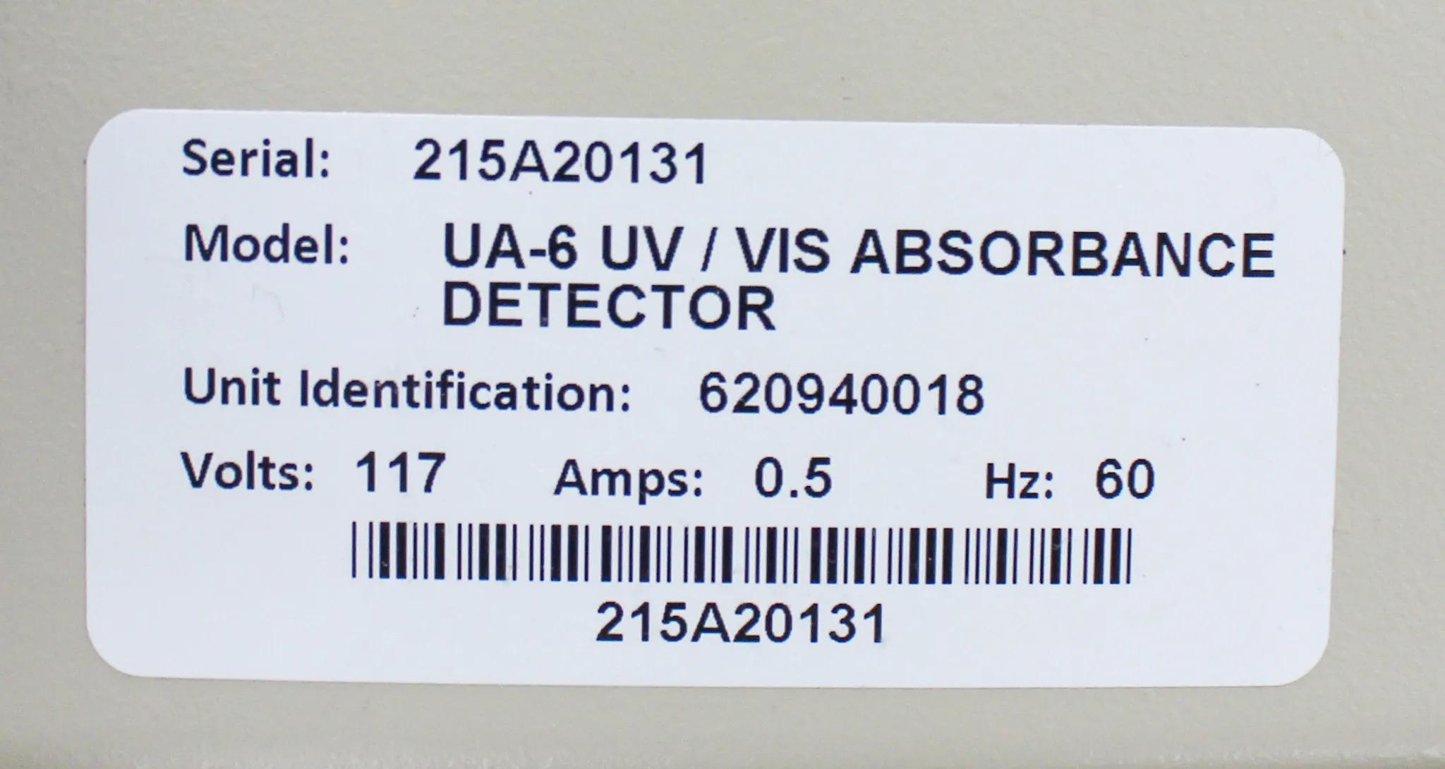 Brandel UA-6 UV/VIS Absorbance Detector