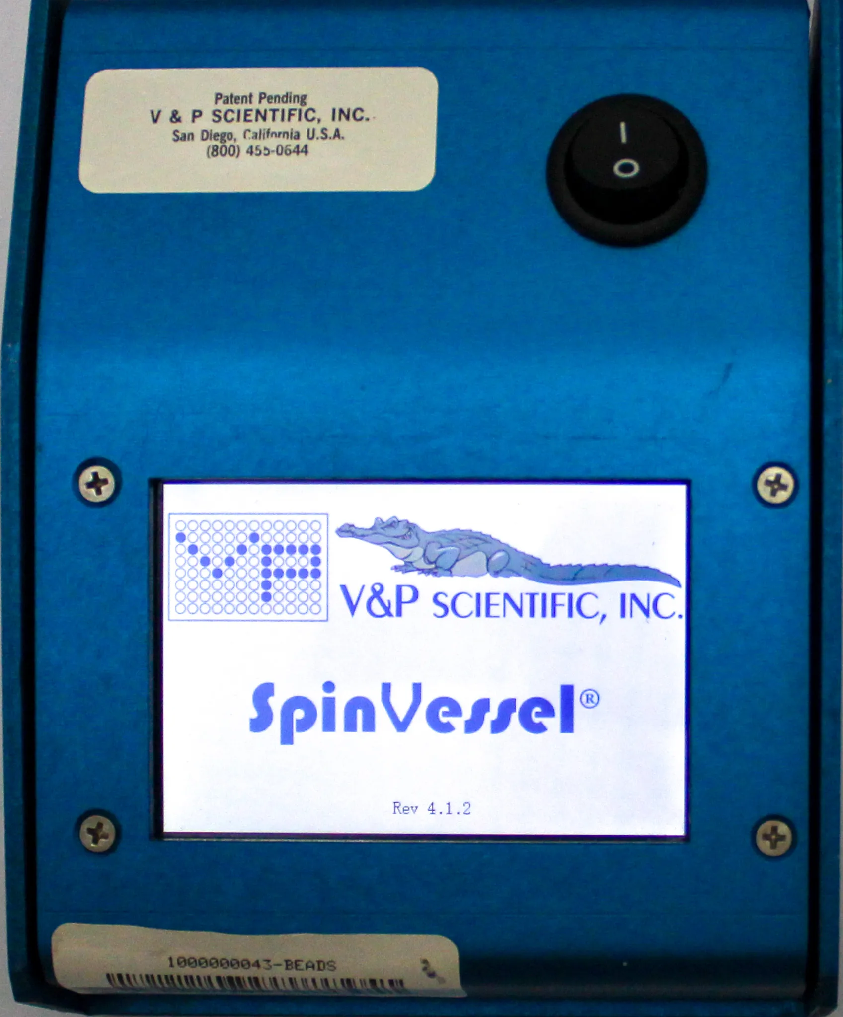 V&P Scientific VP 418SV1-1-50CB Used SpinVessel System with Touch Screen Controller