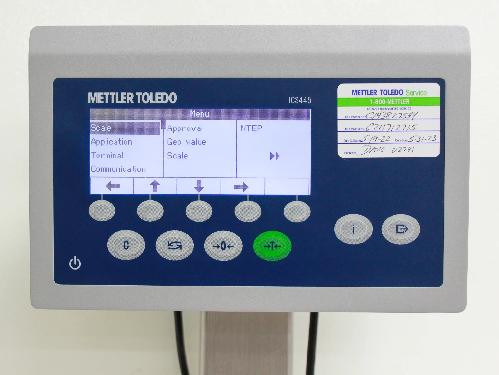 Mettler Toledo Advanced Scale ICS445g with Weighting Platform PBS220-BC60