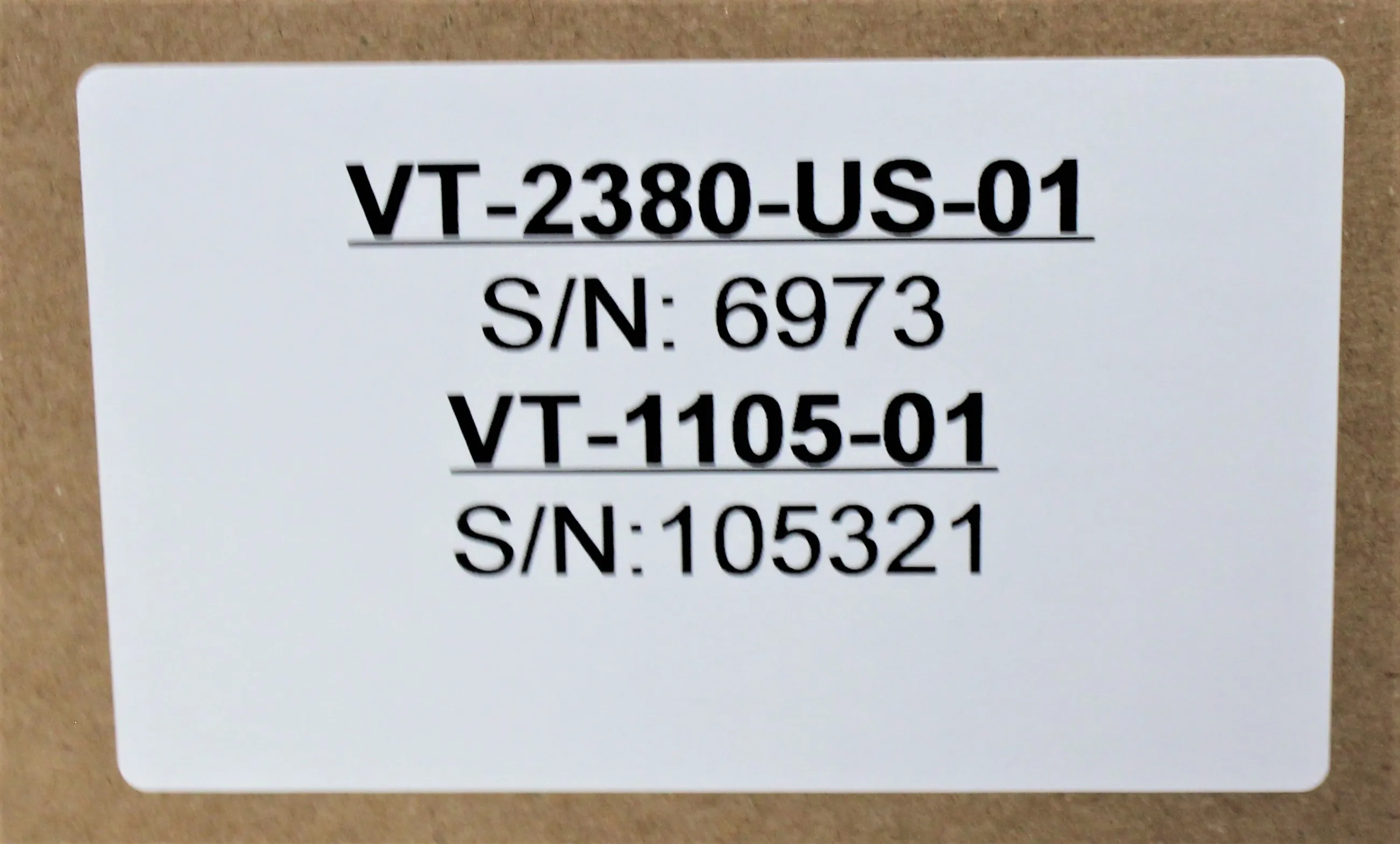 SEBRA VT-2380-US-01, VT-1105-01 Tube Sealer and Sealing Head