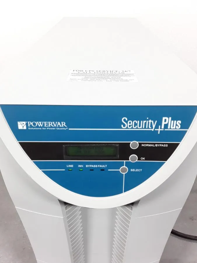 Used Powervar Security Plus Online ABCDEF5200-22 Power Supply - UPS 240V 30-Day Warranty