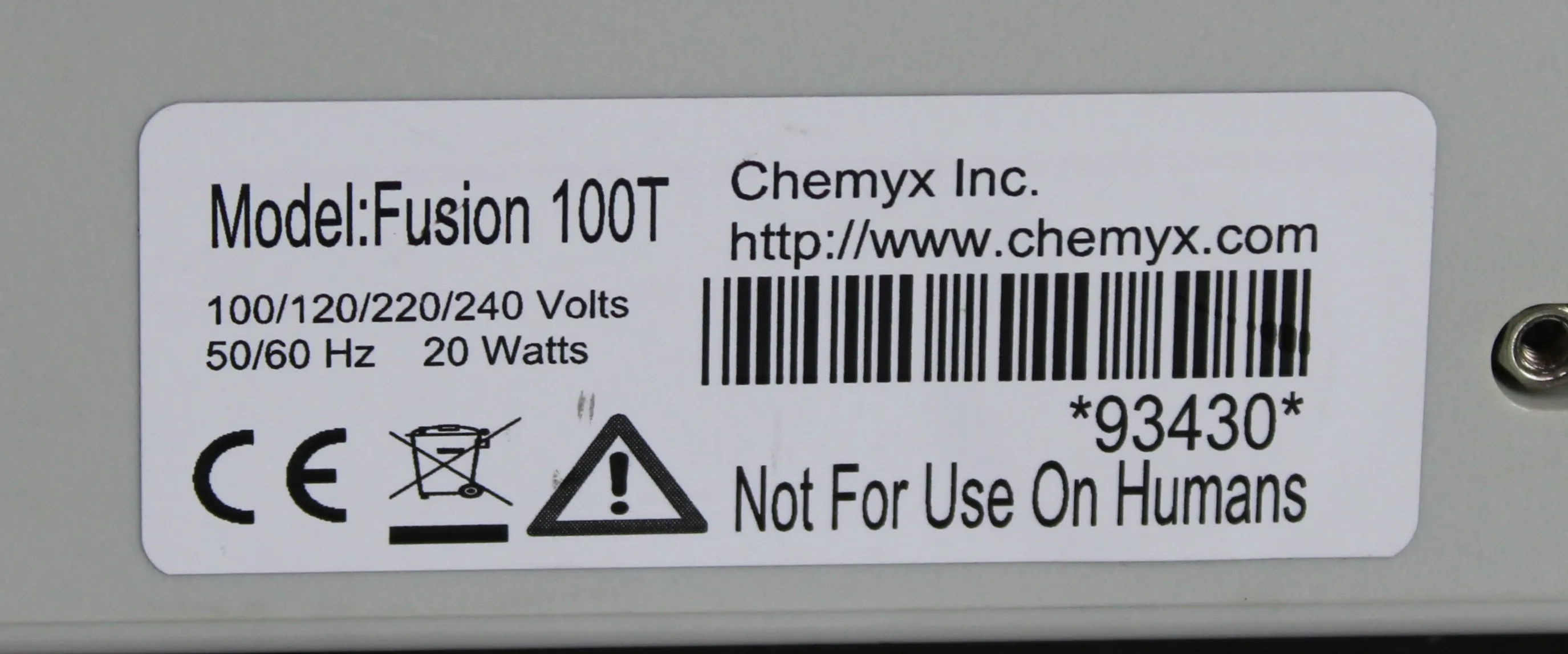 Chemyx Fusion 100T Dual-Channel Syringe Pump