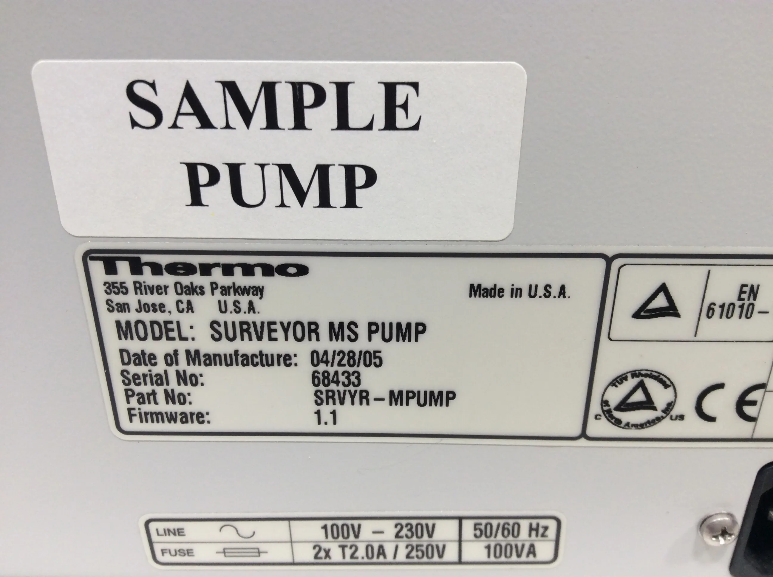 Thermo Finnigan Surveyor MS Pump HPLC