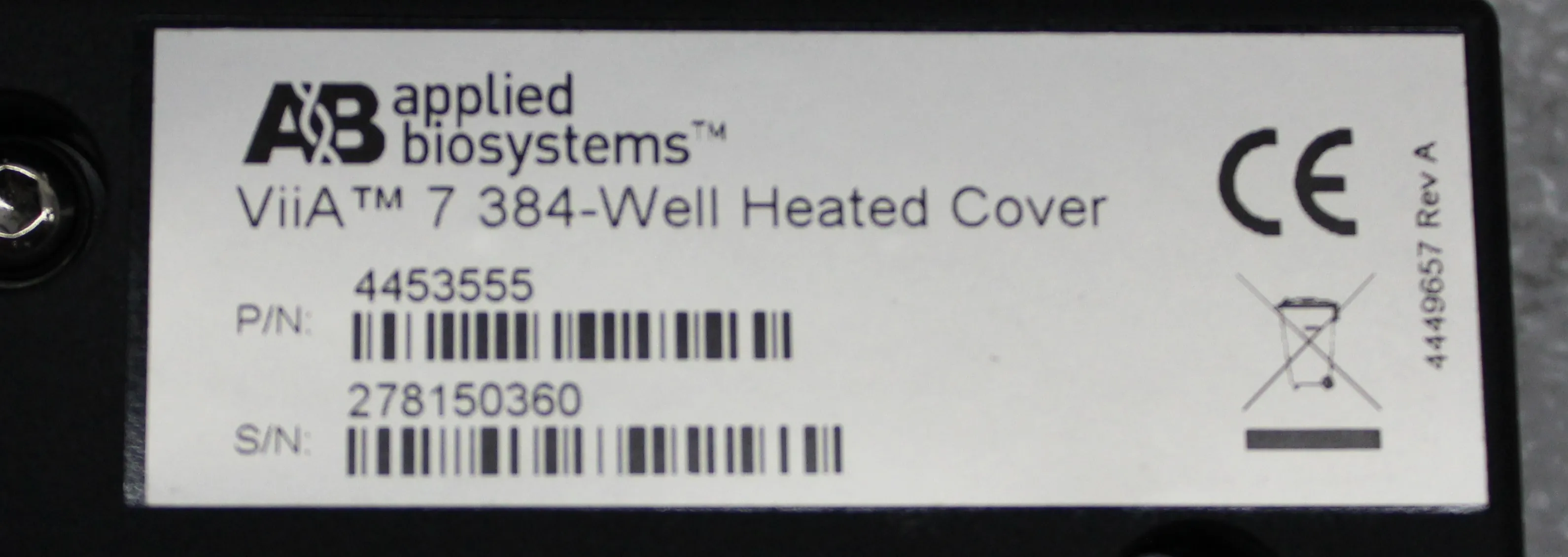 Thermo Fisher 384-Well Heated Cover 4453555