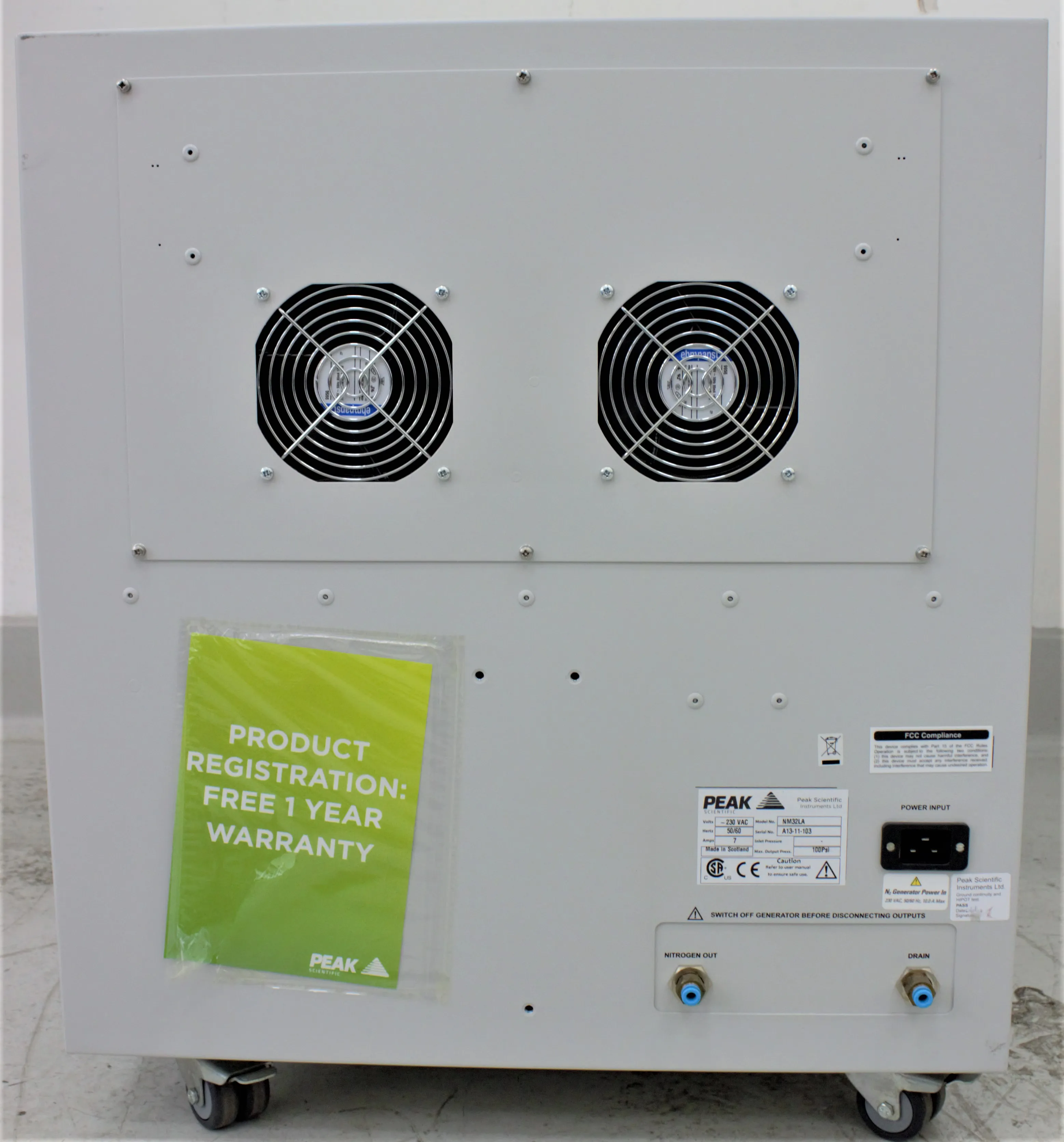 Peak Scientific Genius NM32LA Nitrogen Generator for LC-MS