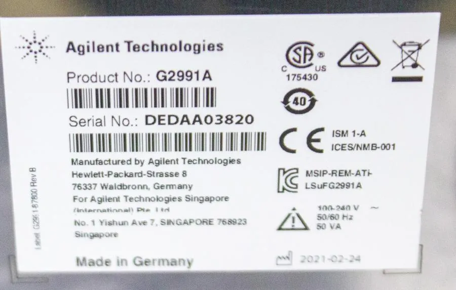 Agilent 4200 Tapestation System Automated Electrophoresis Platform G2991A