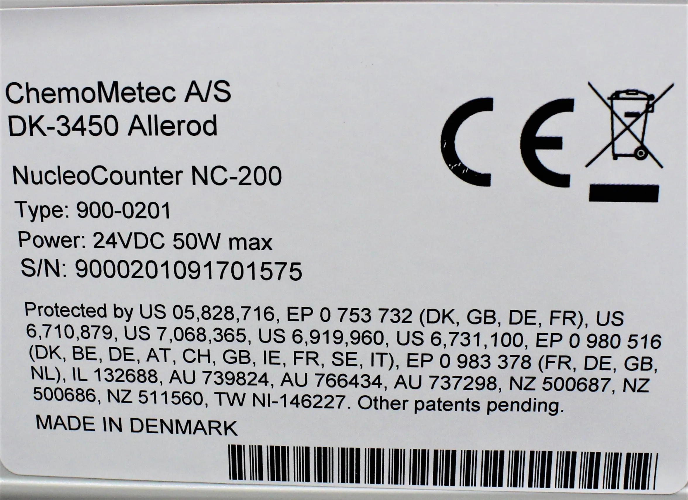 Chemometec NC-200 NucleoCounter Cell Counter