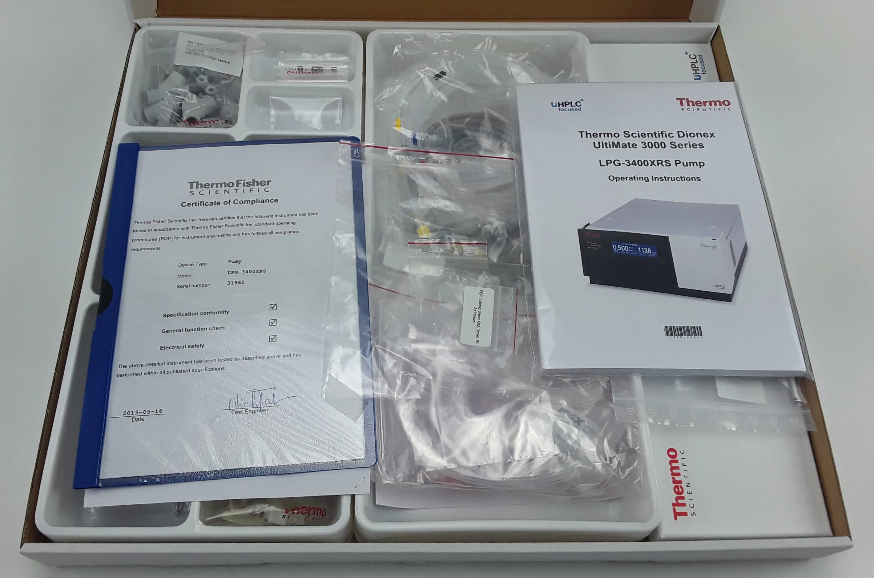 Dionex LPG- 3400XRS Pump for HPLC / FPLC / GC / CE Laboratory Equipment