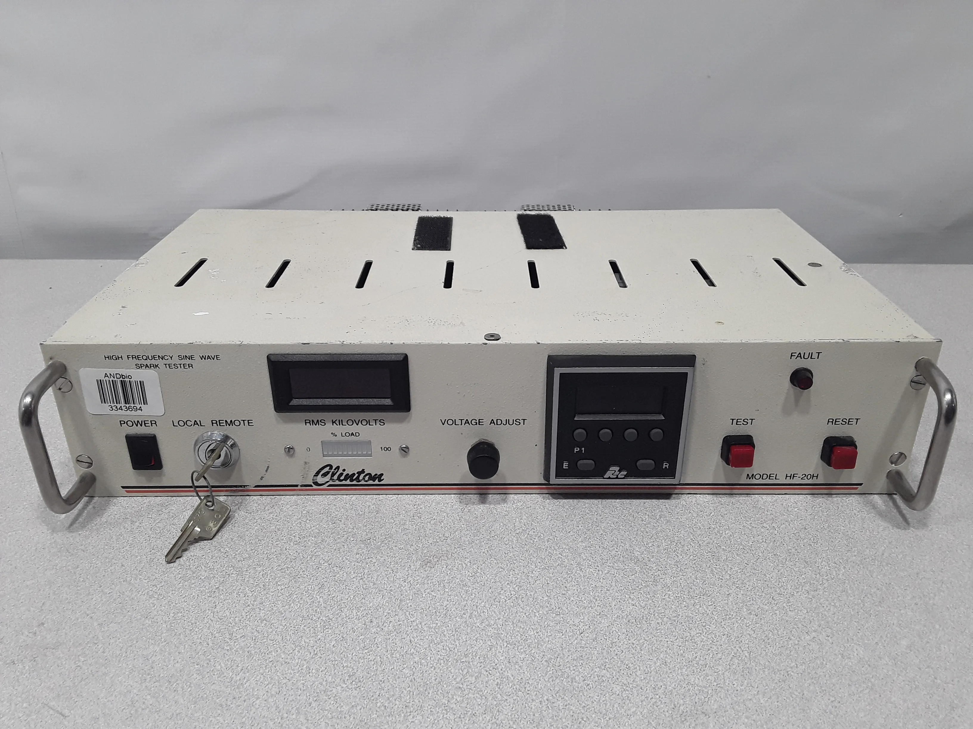 Clinton Instrument Company High Frequency Sine Wave Spark Tester Model HF-20H