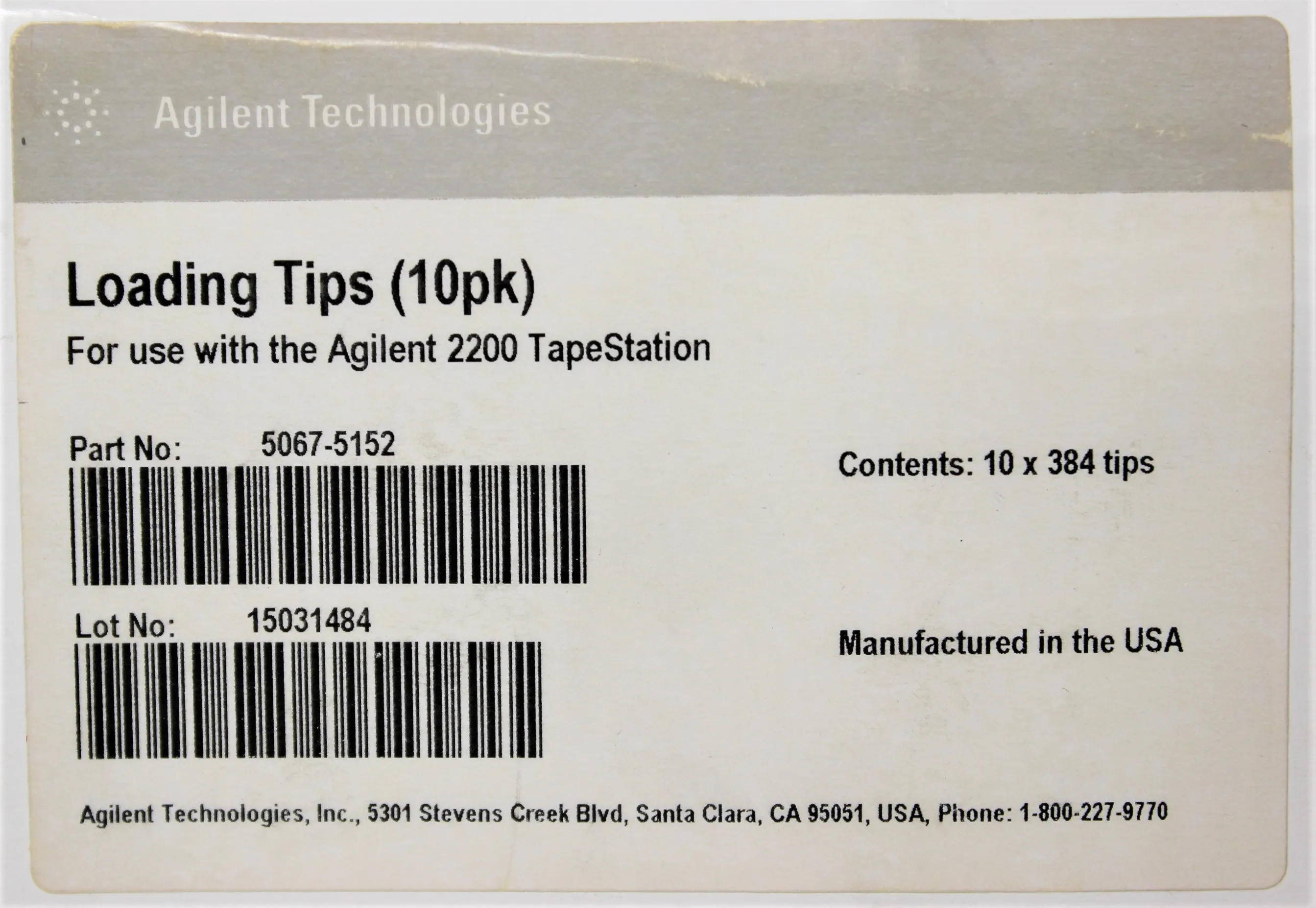 Agilent Loading Tips 5067-5152 for Agilent 2200 TapeStation