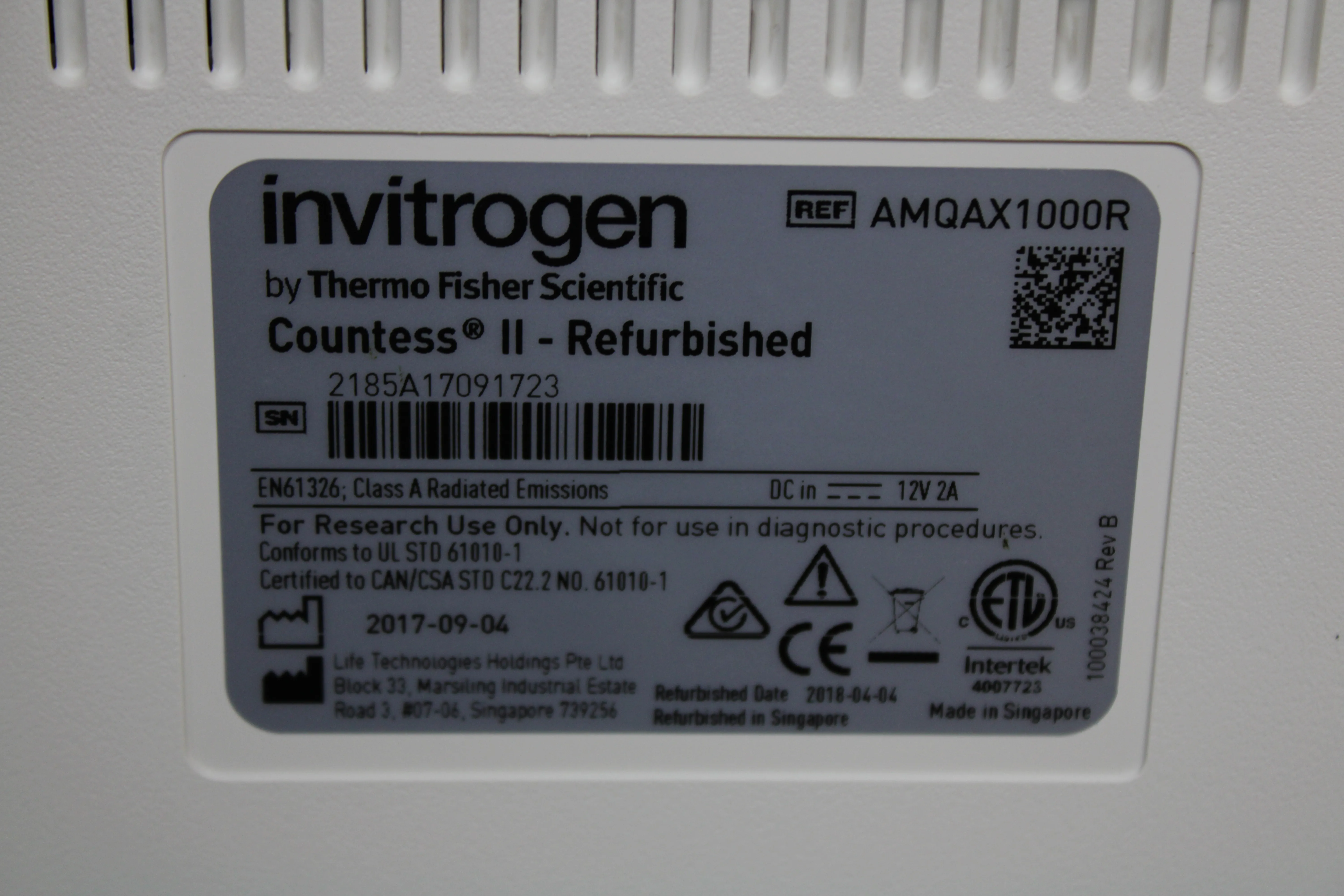 Invitrogen Countess II FL Automated Cell Counter