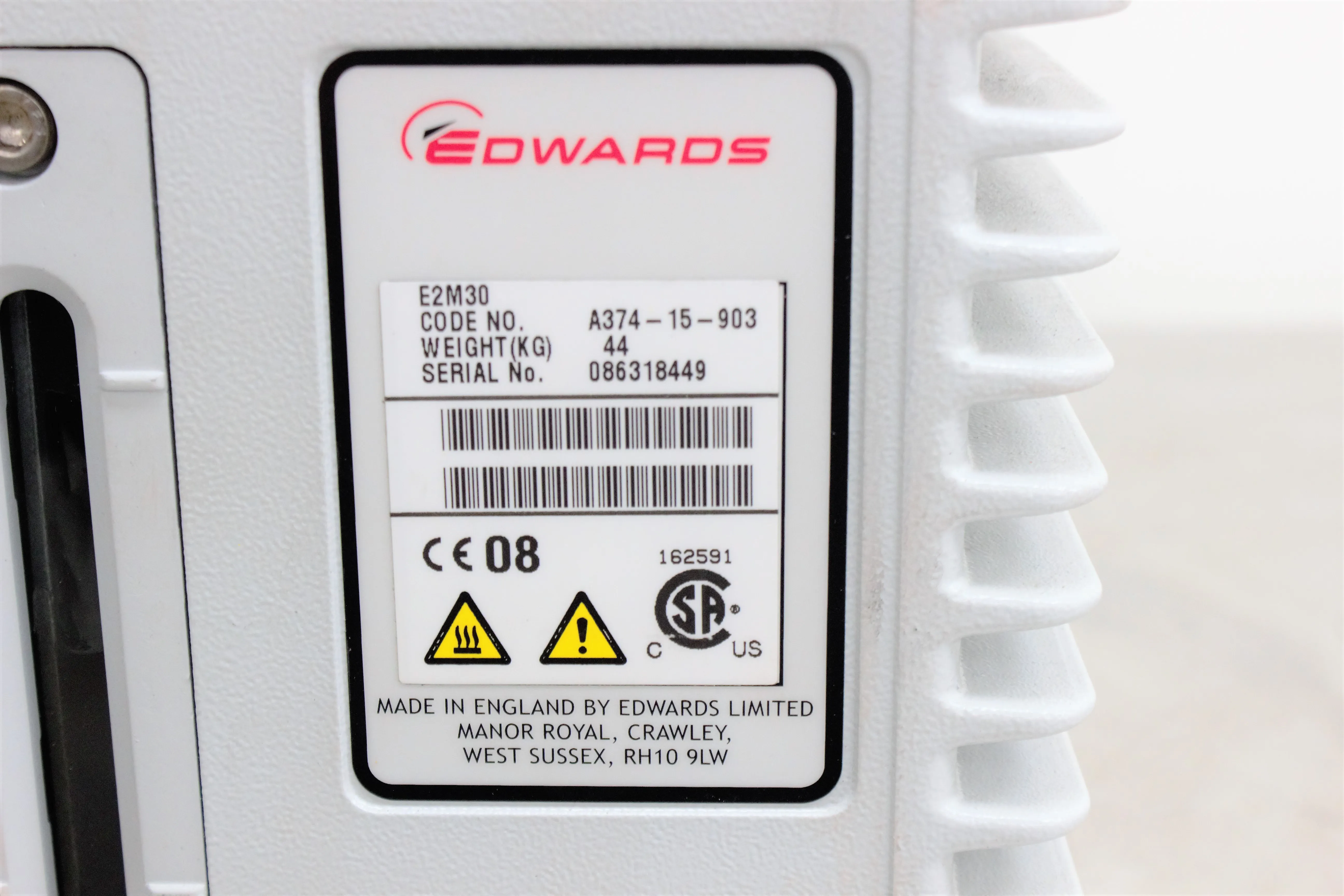 Edwards E2M30 Rotary Vane Vacuum Pump