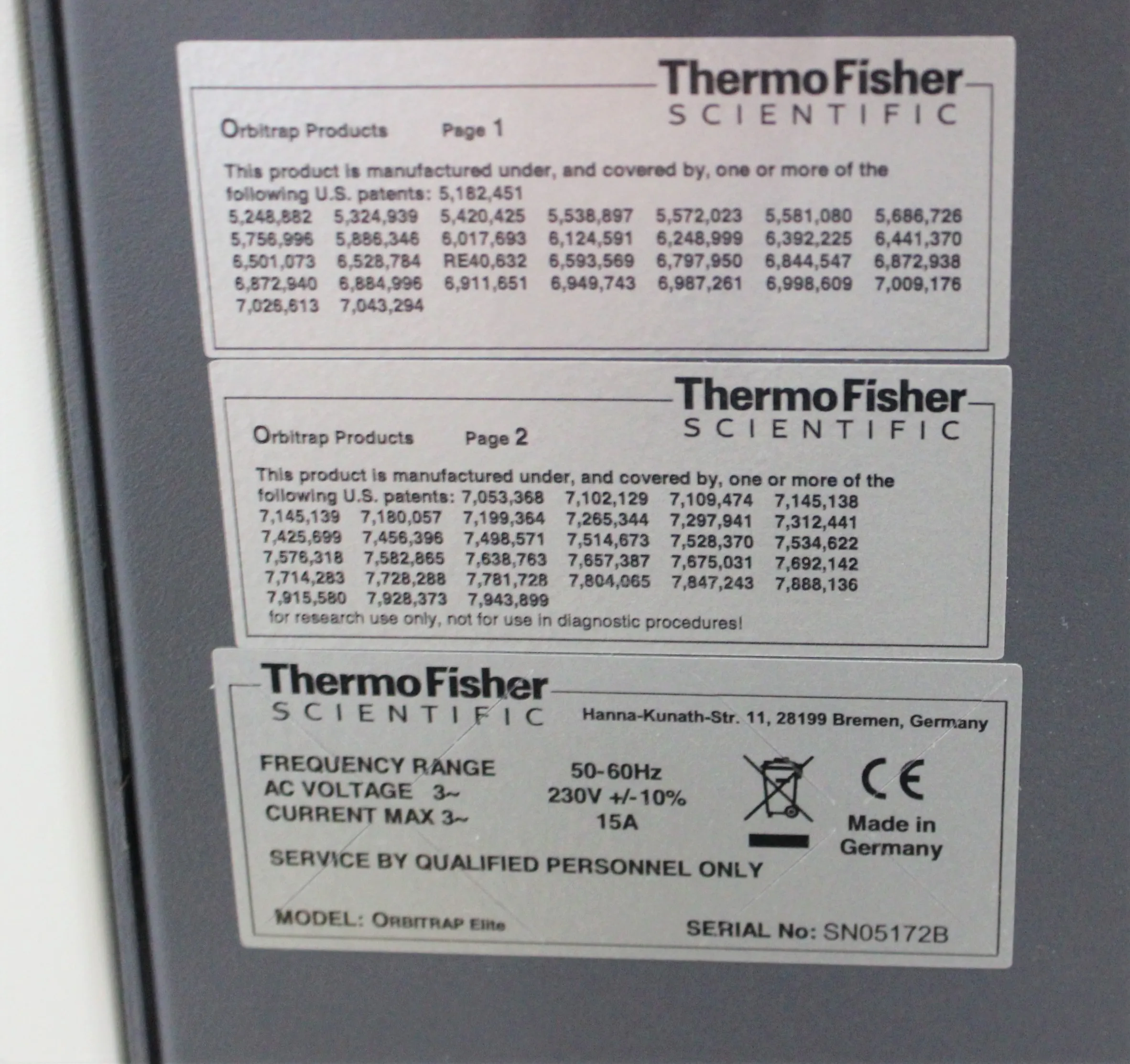 Thermo Scientific Orbitrap Elite & LTQ Velos PRO Mass Spectrometer