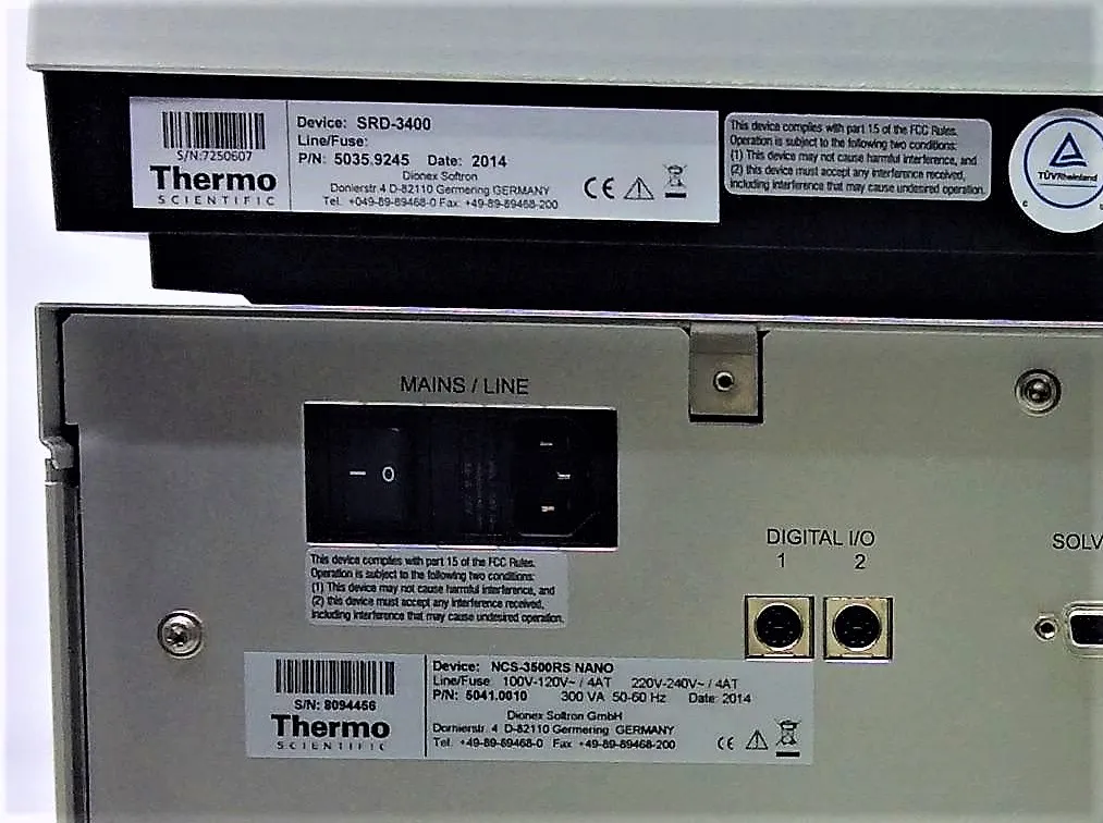 Thermo Fisher SRD-3400 / NCS-3500RS Nano LC