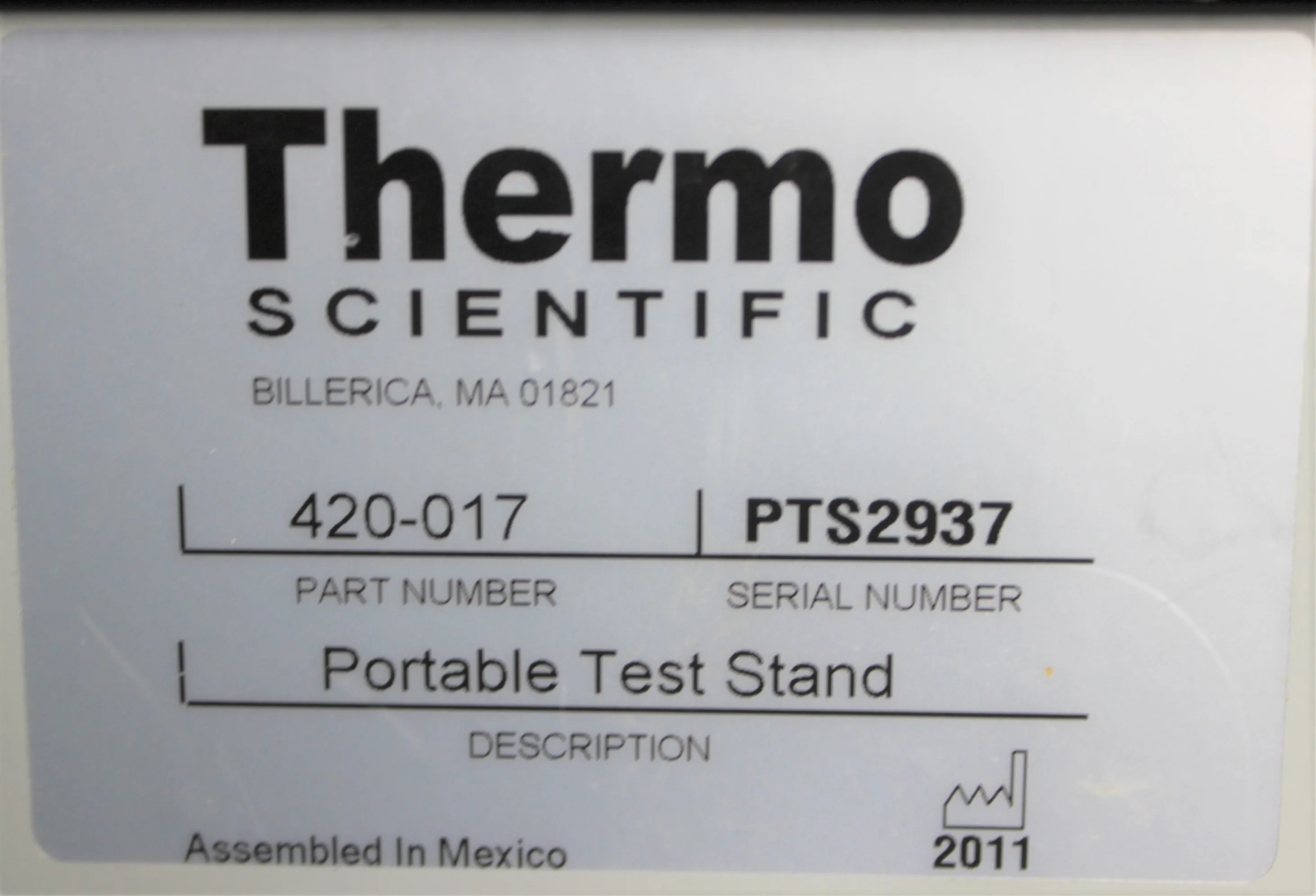 Thermo Scientific SmartStand XL3 420-017 Shielded Test Stand