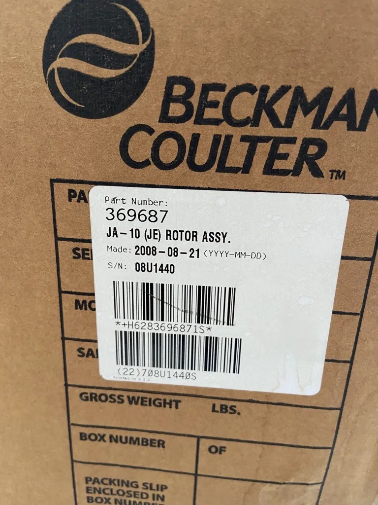 Beckman Coulter JA-10 Centrifuge Rotor